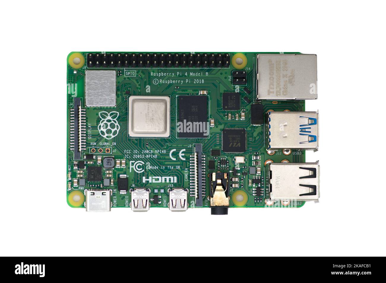 Carte de circuit imprimé Raspberry Pi Banque D'Images