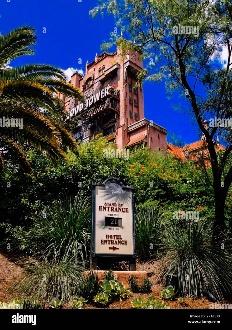 The Hollywood Tower of Terror aux studios Hollywood d'Orlando, en Floride Banque D'Images