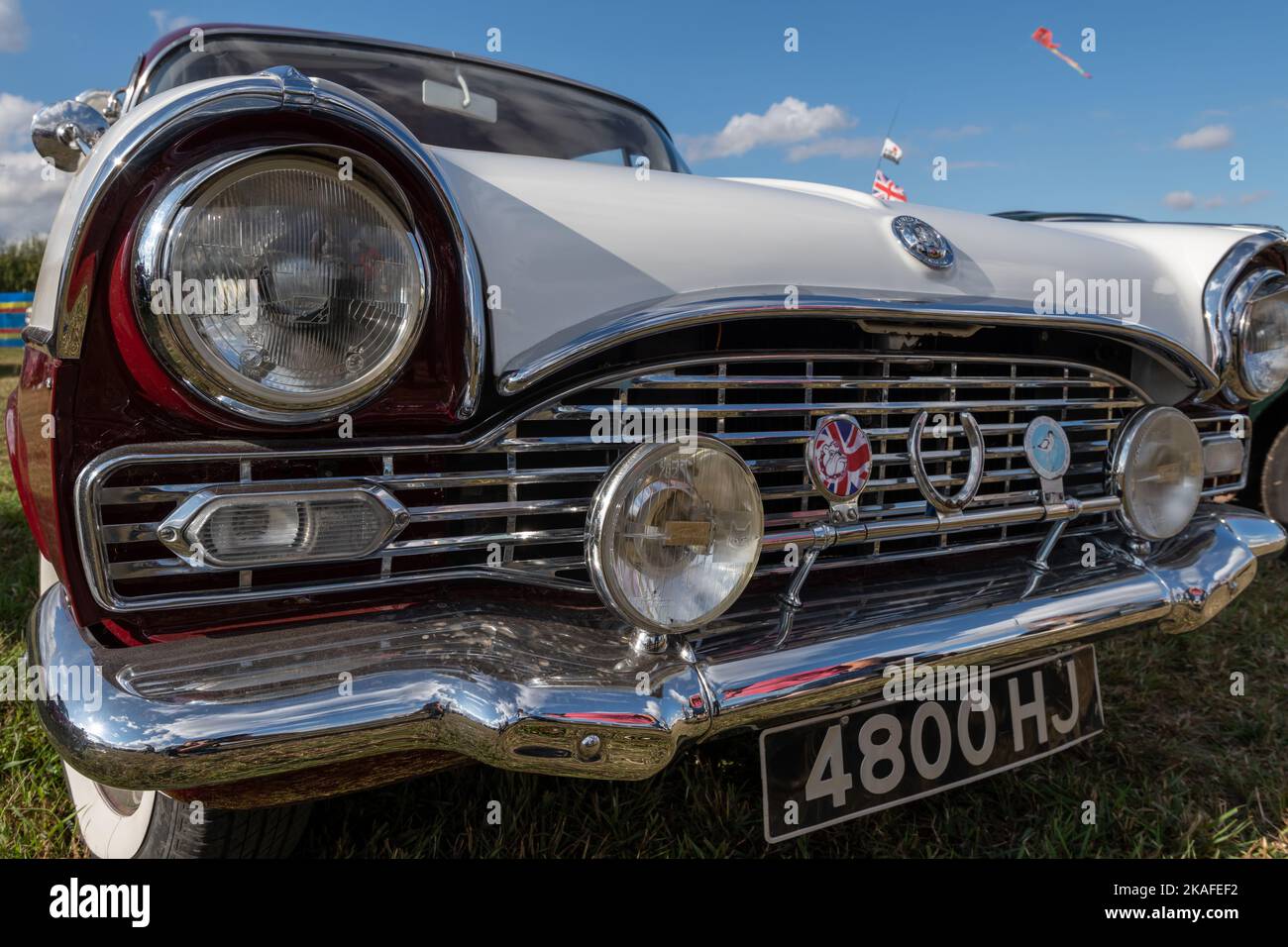 Tarrant Hinton.Dorset.United Kingdom.25 août 2022.Un ancien restauré Vauxhall Cresta est exposé à la foire à vapeur du Grand Dorset Banque D'Images