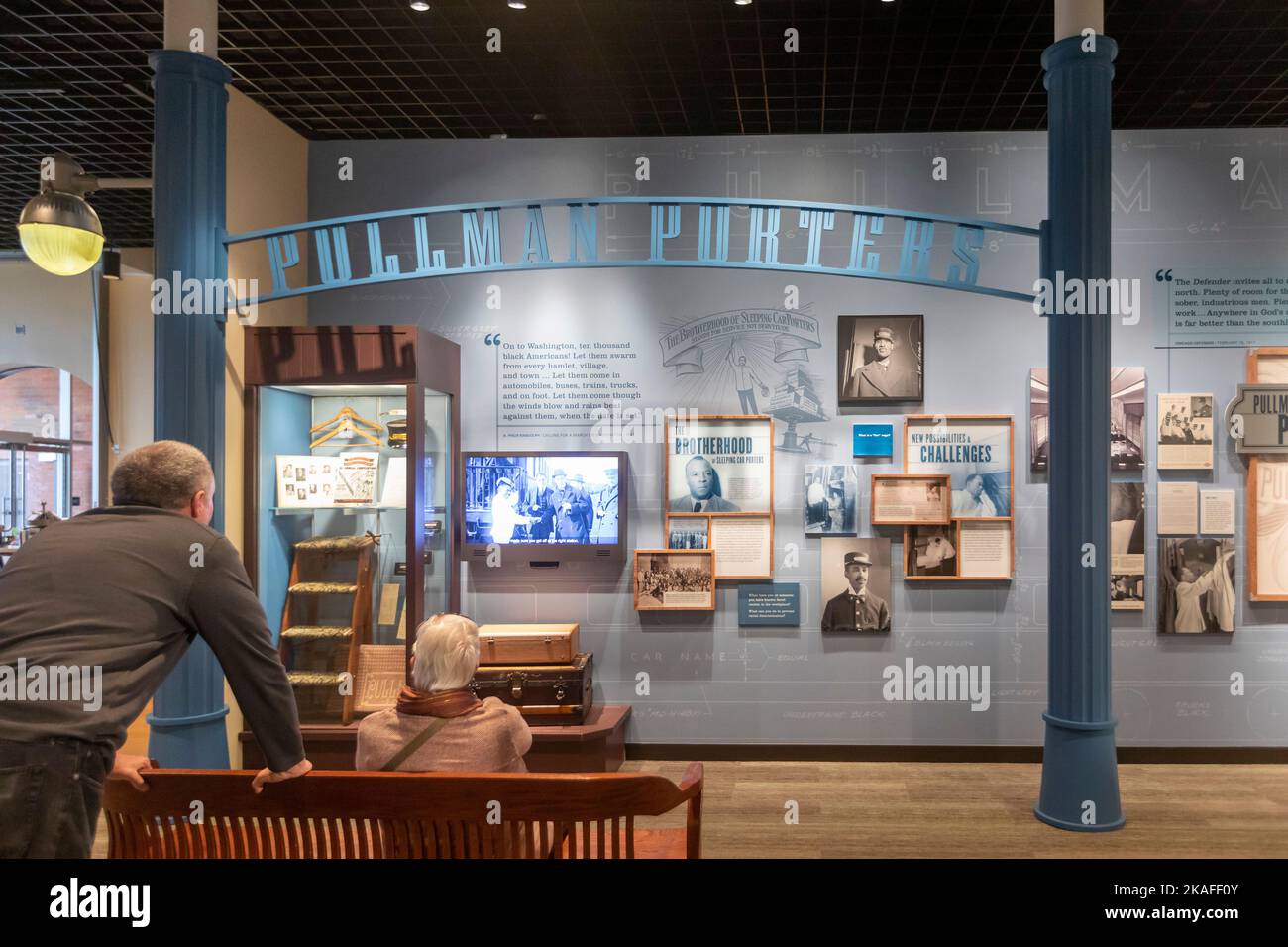 Chicago, Illinois - Pullman National Monument, site d'une ville et d'usines de l'entreprise que George Pullman a utilisé pour produire des voitures de couchage Pullman Banque D'Images