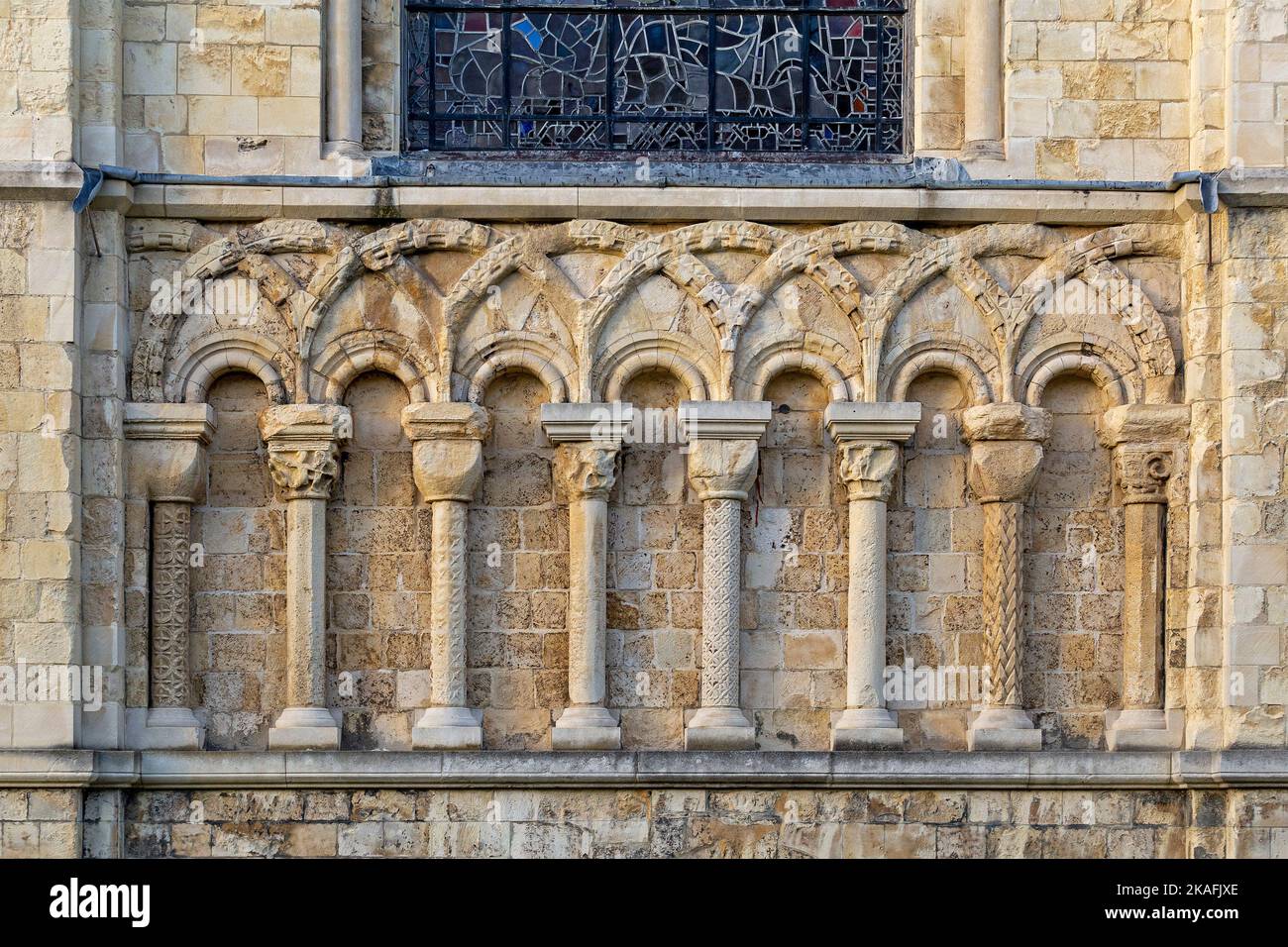 Détail, Cathédrale, Canterbury, Kent, Angleterre, Grande-Bretagne Banque D'Images