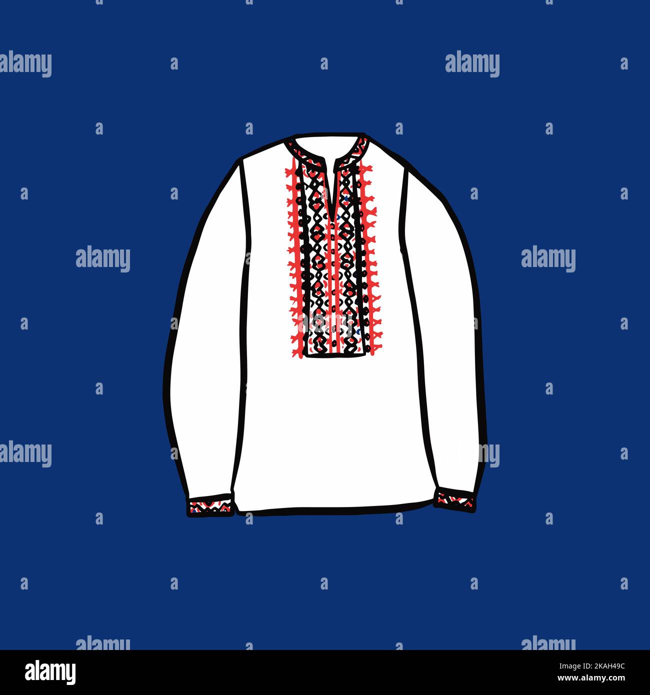 Maillot à broderie MAN Ukraine Illustration de Vecteur