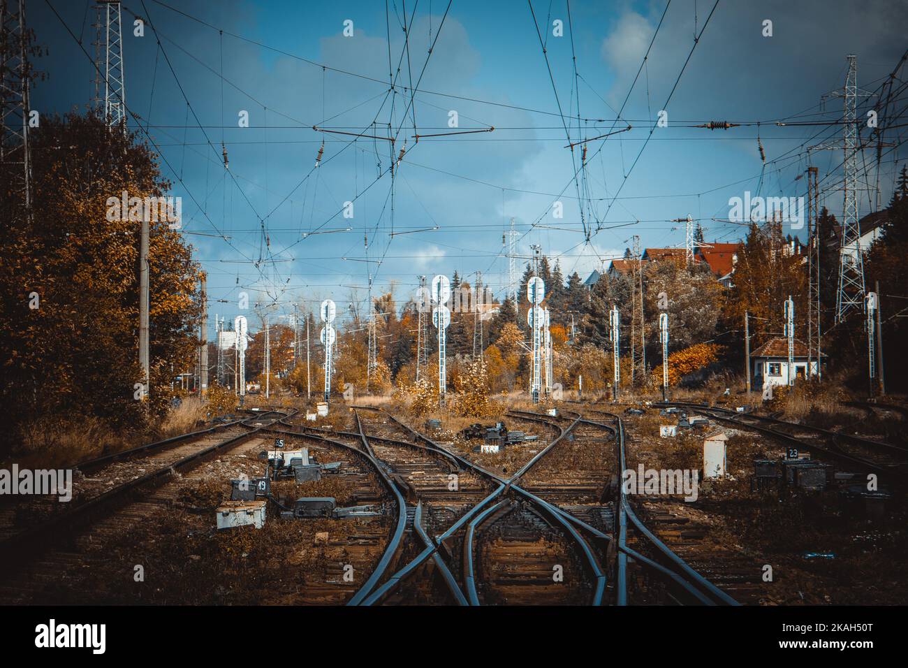 Lignes de train Banque D'Images Lignes de train Banque D'Images