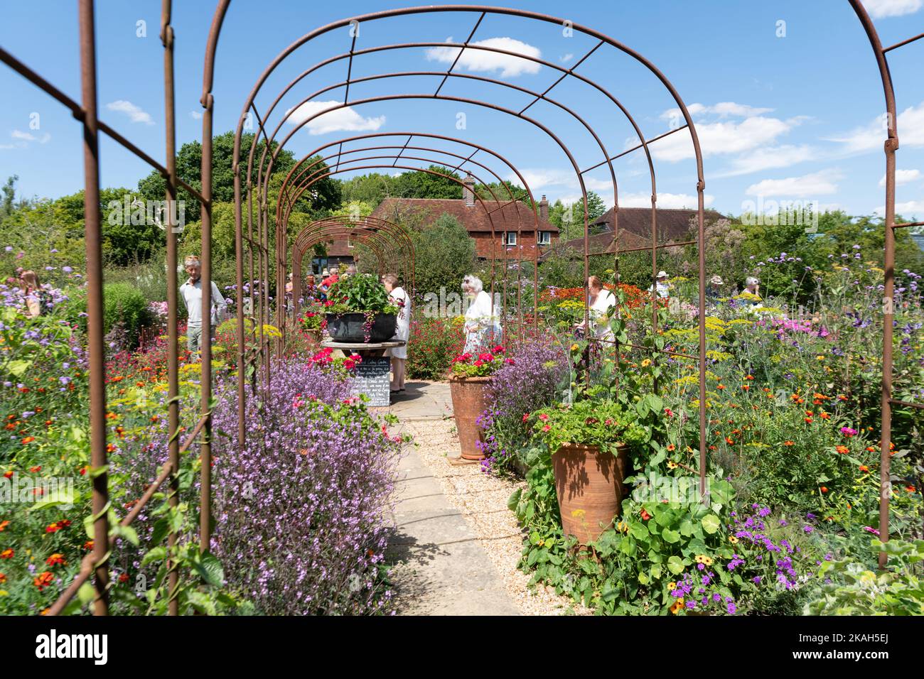 Perch Hill - Sarah Ravens Cutting Garden Open Day, East Sussex, Angleterre, Royaume-Uni Banque D'Images