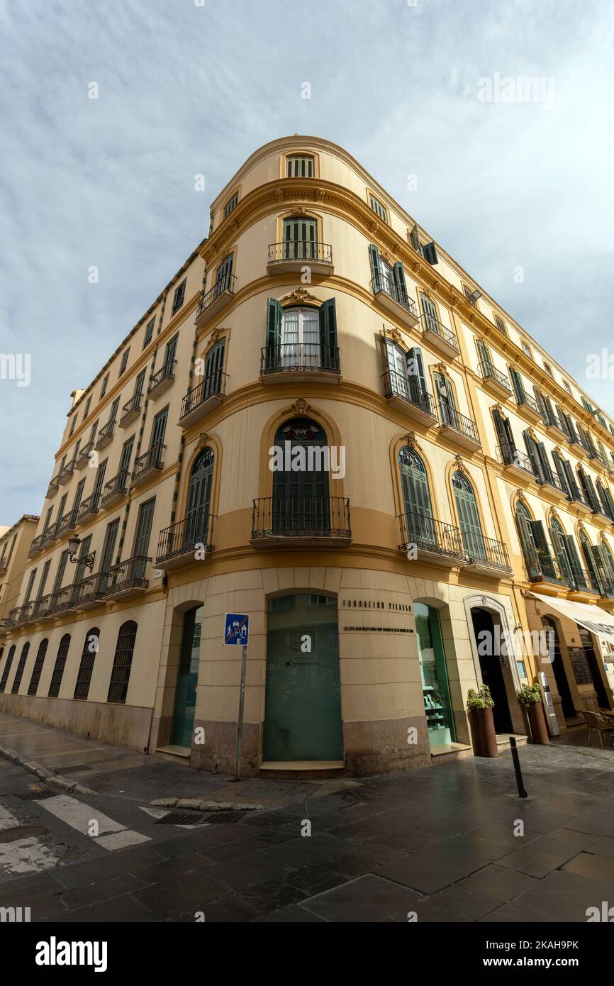 Malaga, Espagne - 26 octobre 2022 : Musée de la Maison de Pablo Picasso à Malaga, Espagne sur 26 octobre 2022 Banque D'Images