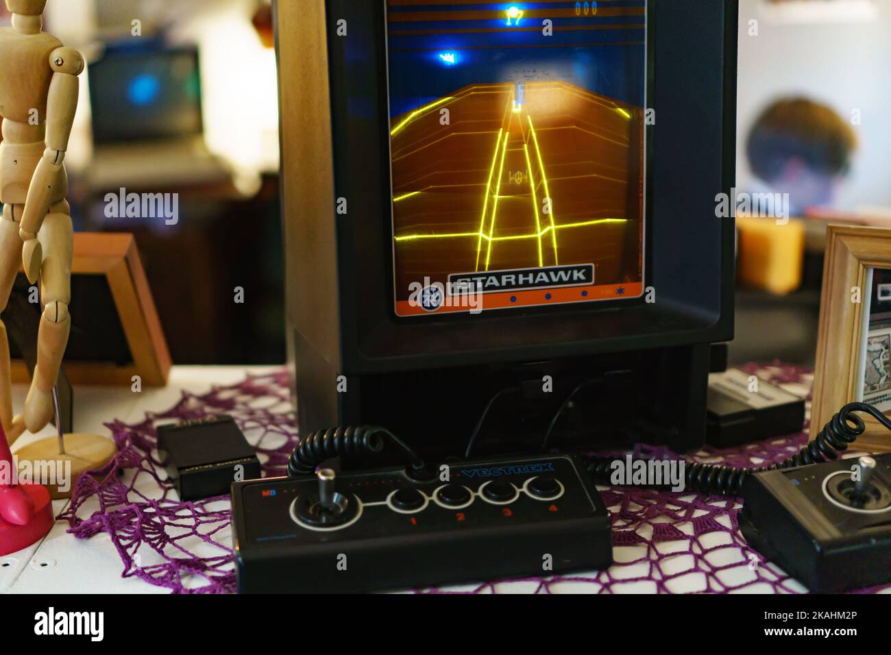 Cartouche Watara Supervision – Tennis Pro 92 – Jeu Vidéo Vintage – Linear Racing ? – Non Testé