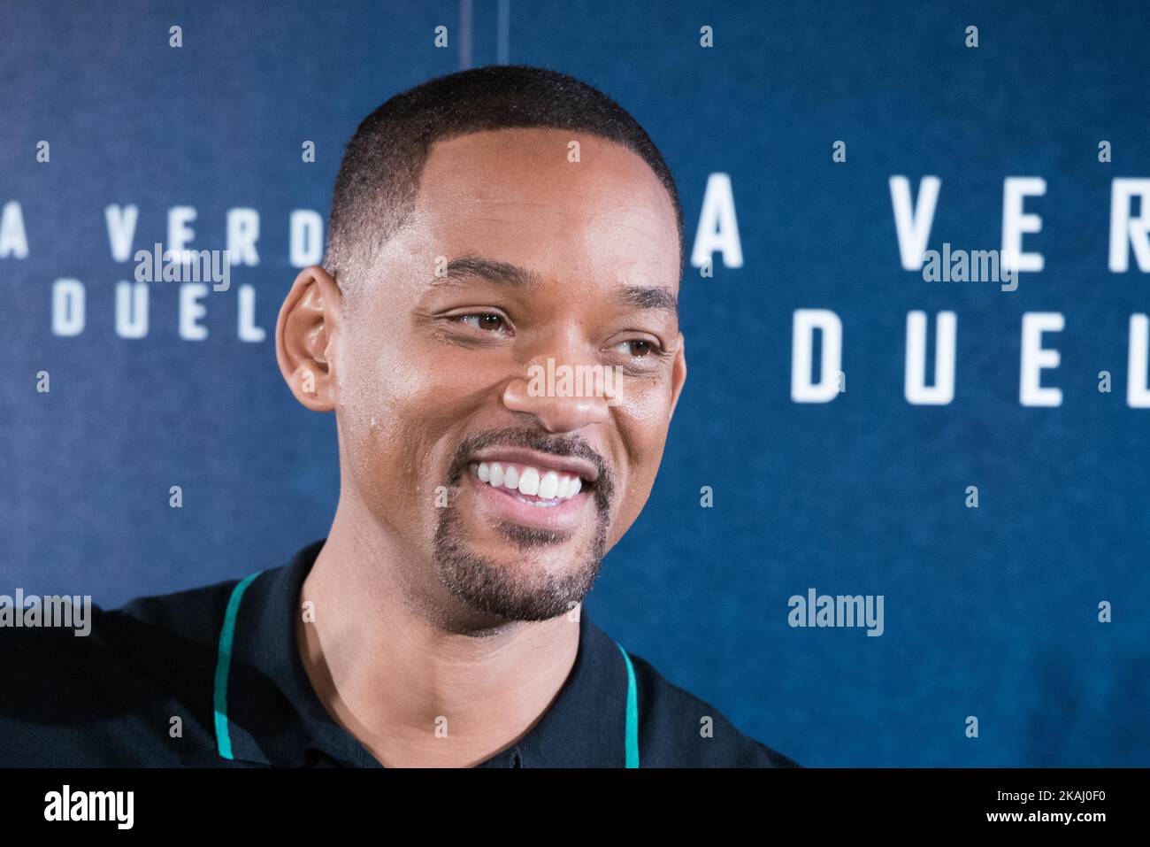 Will Smith à la présentation du film « COMMOTION cérébrale » à Madrid sur 27 janvier 2016 (photo de Gabriel Maseda/NurPhoto) Banque D'Images