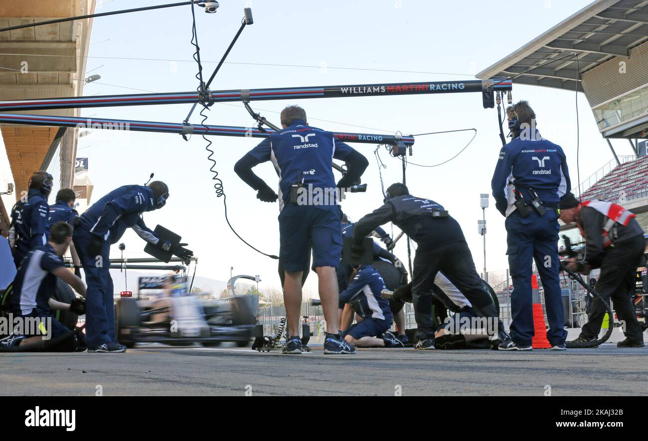 Felipe Massa et Williams lors des essais de F1 sur le circuit Barcelone-Catalunya, le 04 mars 2016. Banque D'Images