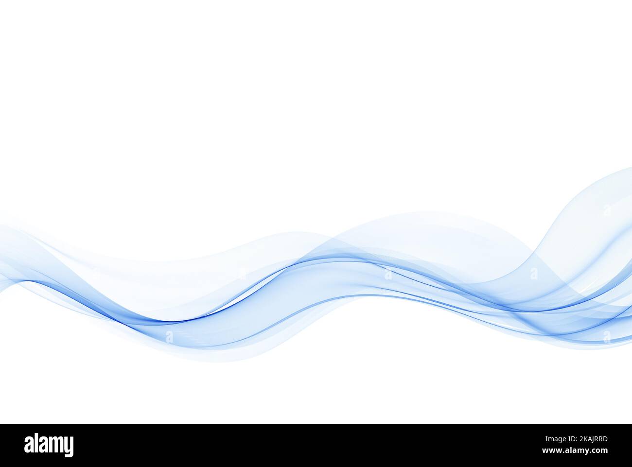 Bleu vecteur résumé fond vague fluide fumé, transparent Illustration de Vecteur