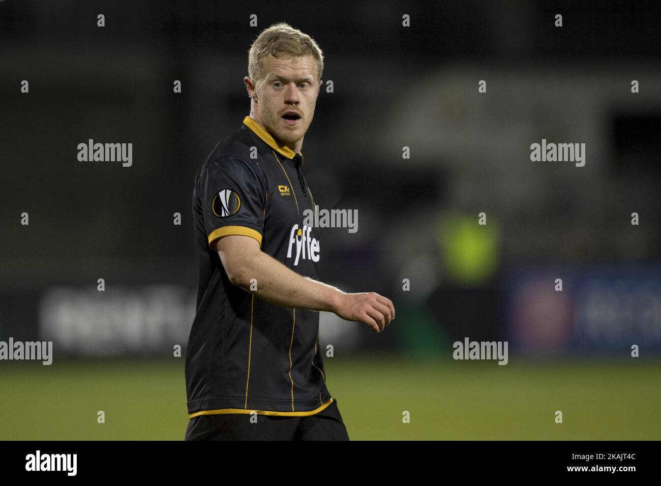 Daryl Horgan de Dundalk photographiée lors du match de l'UEFA Europa League Group D entre Dundalk FC et AZ Alkmaar au stade de Tallaght à Dublin, en Irlande, sur 24 novembre, 20016 Banque D'Images