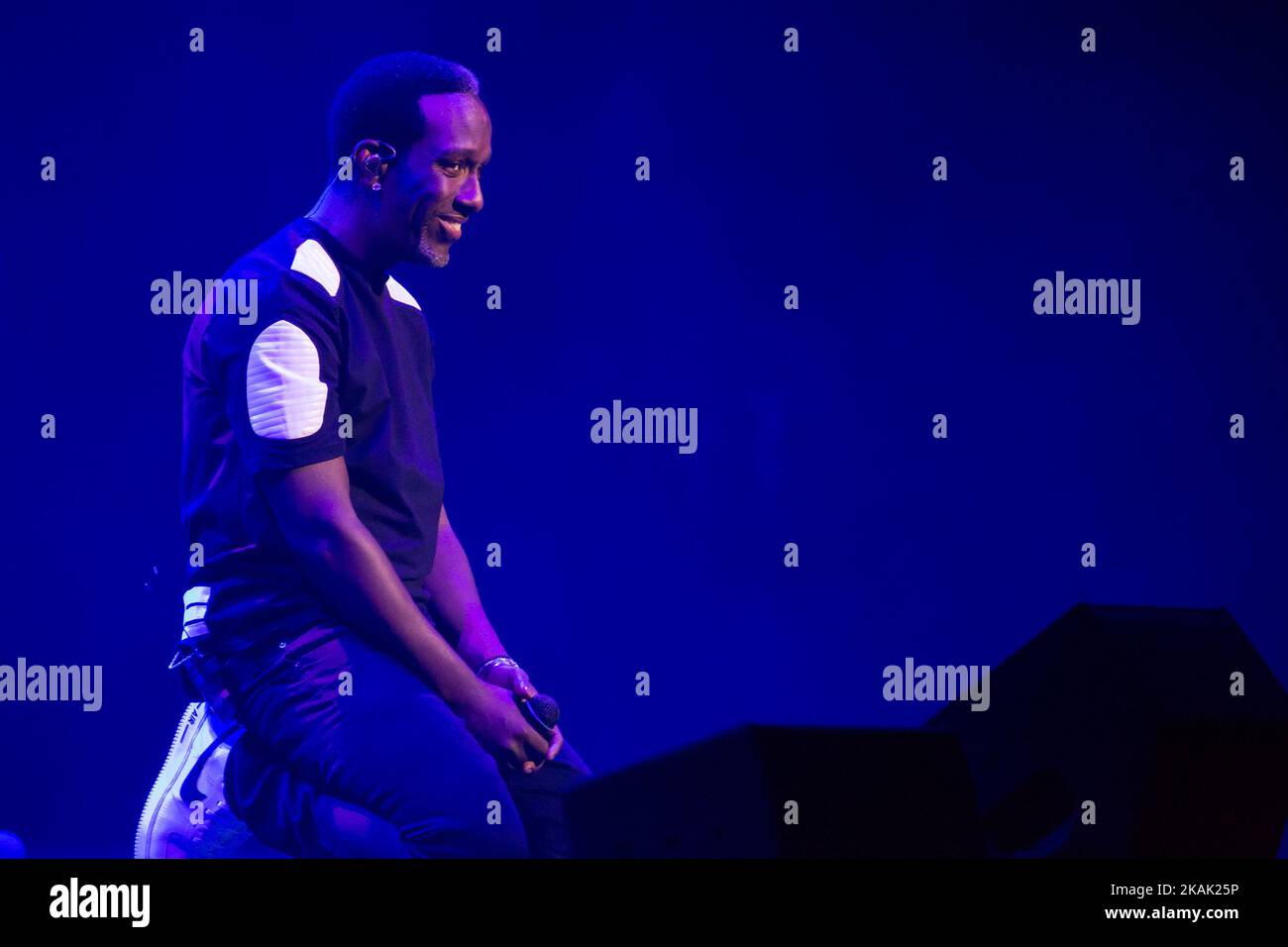 Shawn Stockman se produit avec Boyz II Men, dans le tout premier concert tenu au MGM National Harbour's Theatre à Oxon Hill, MD, on 15 décembre 2016. (Photo de Cheriss May/NurPhoto) *** Veuillez utiliser le crédit du champ de crédit *** Banque D'Images