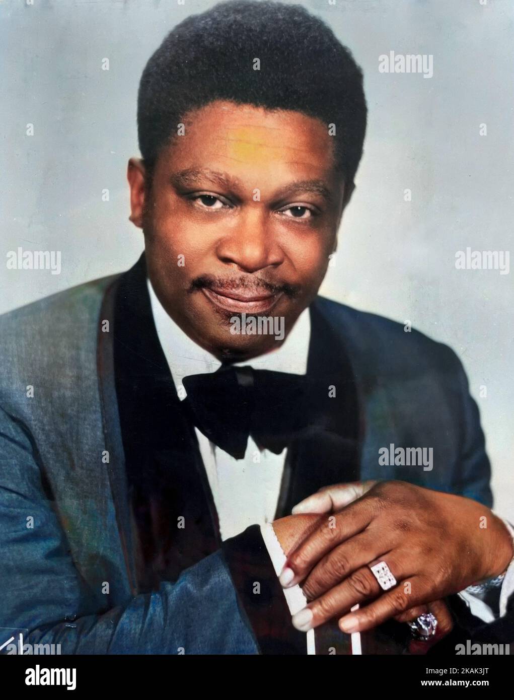 B. B.KING ( 1925-2015) photo promotionnelle du chanteur et compositeur de blues américain vers 1973 Banque D'Images