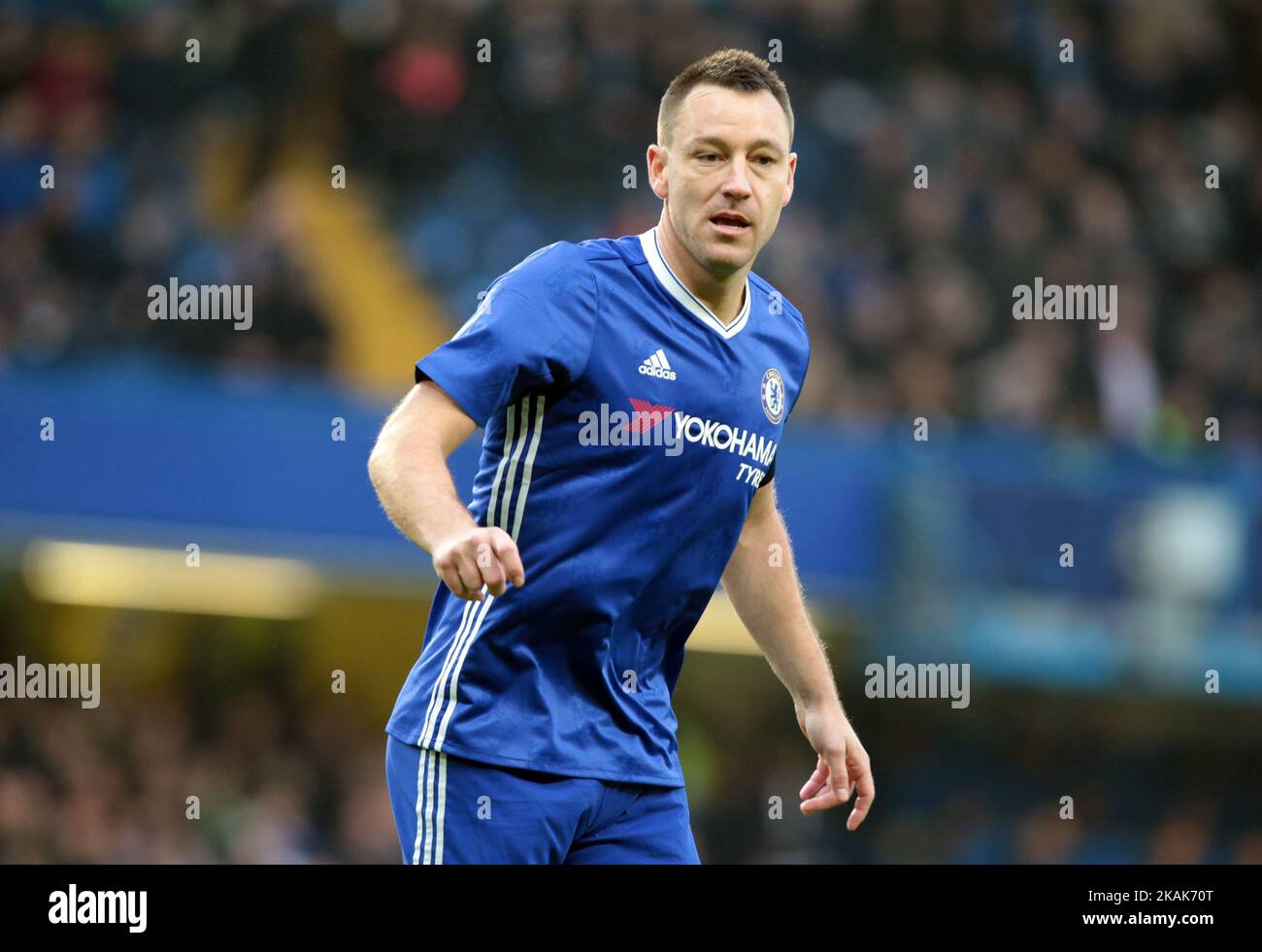 John Terry de Chelsea pendant Emirates F A Cup - troisième tour de match entre Chelsea contre Peterborough United à Stamford Bridge, Londres, Grande-Bretagne - 08 janv. 2017 (photo de Kieran Galvin/NurPhoto) *** Veuillez utiliser le crédit du champ de crédit *** Banque D'Images