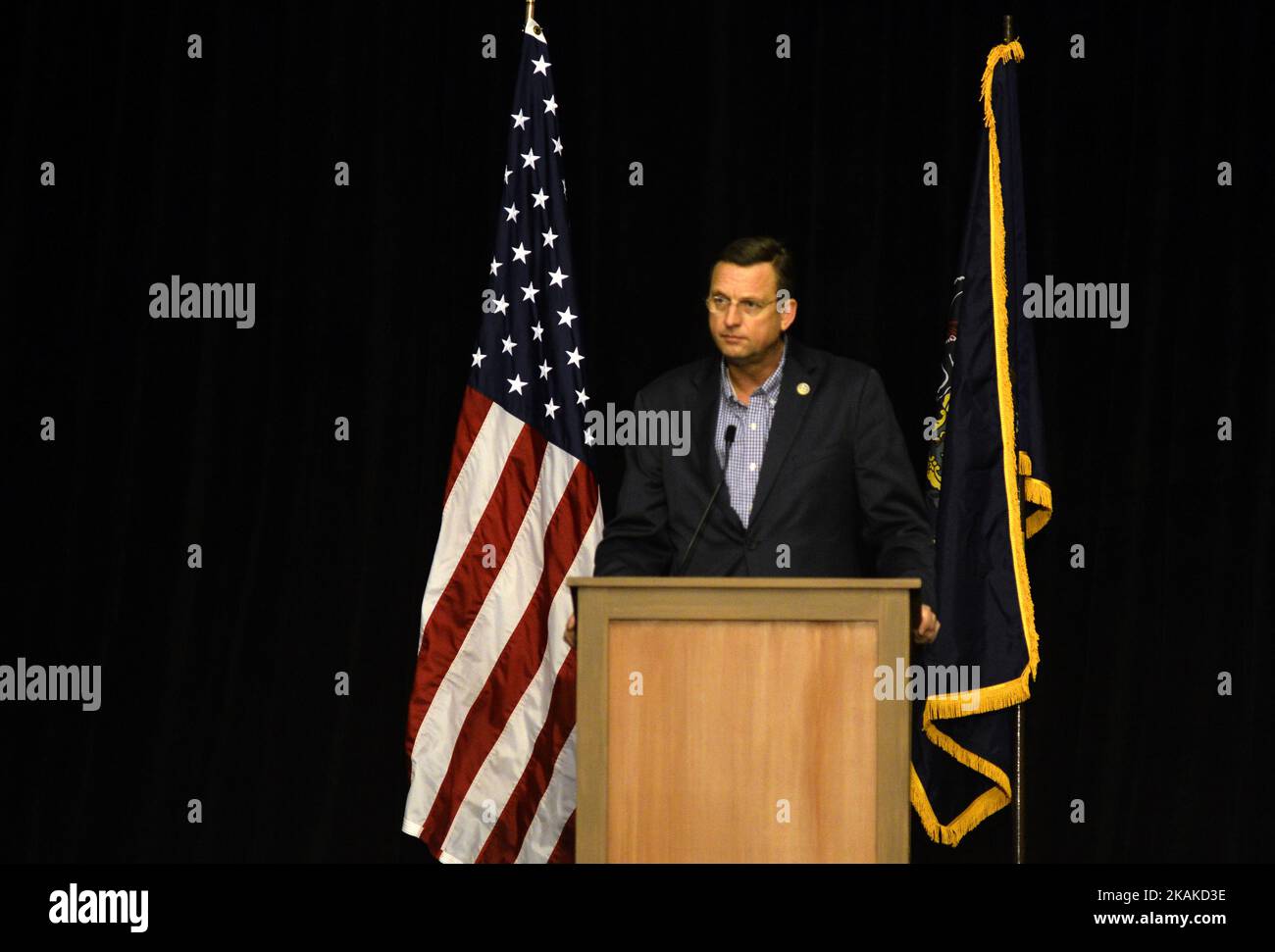 Le représentant AMÉRICAIN Doug Collins de la Géorgie Doug Collins s'adresse aux médias alors que les Républicains se réunissent pour une conférence conjointe sur les questions républicaines du Congrès de la Tomorrow, à l'hôtel Loews, à Center City, Philadelphie, Pennsylvanie, on 25 janvier, 2017. (Photo de Bastiaan Slabbers/NurPhoto) *** Veuillez utiliser le crédit du champ de crédit *** Banque D'Images