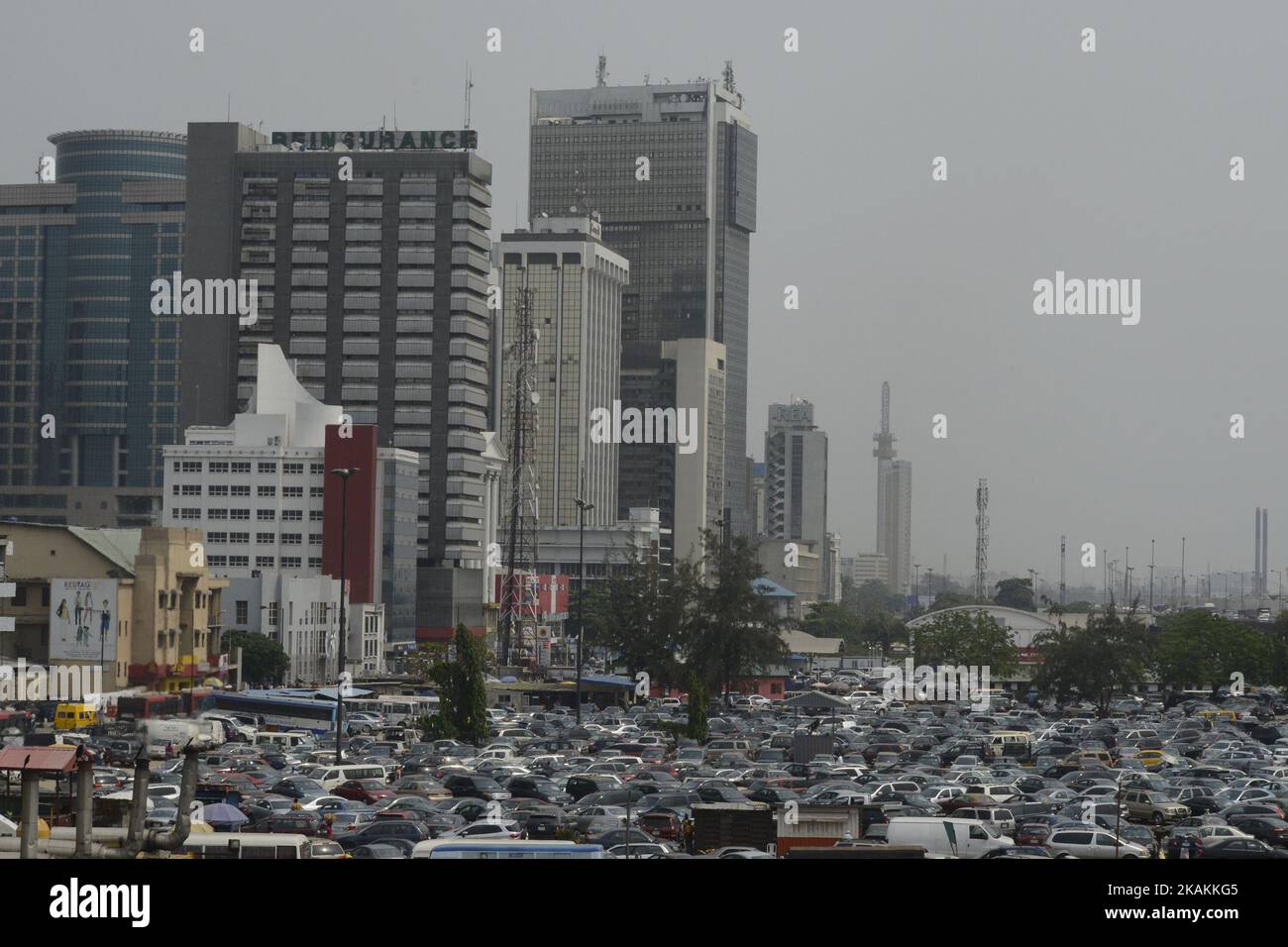 Quartier central des affaires, port de plaisance à Lagos, Nigeria mardi 7 février 2017. (Photo par Adekunle Ajayi/NurPhoto) *** Veuillez utiliser le crédit du champ de crédit *** Banque D'Images