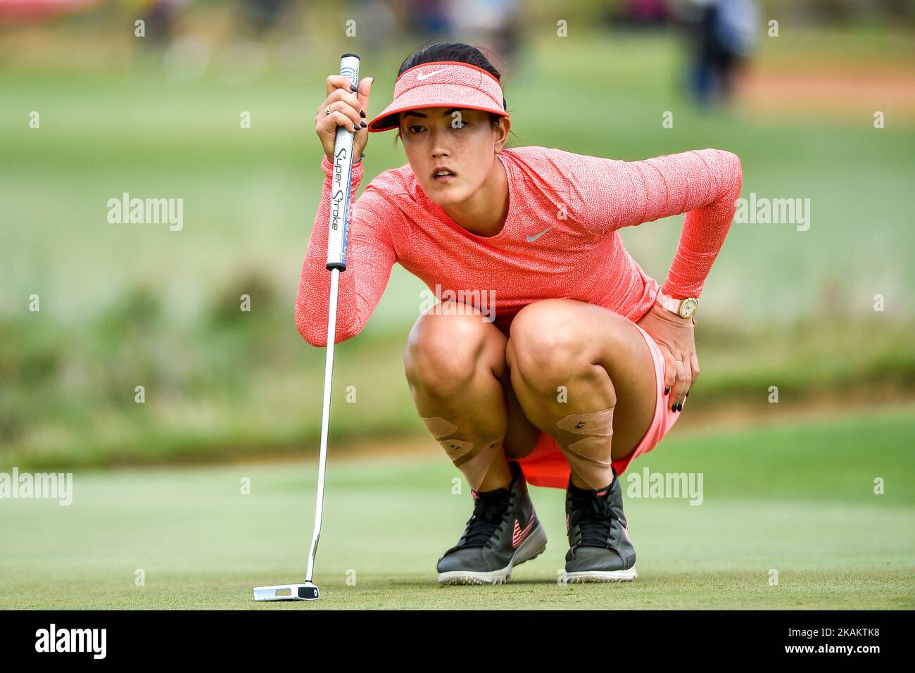 Michelle Wie, des États-Unis, lors de la quatrième manche de l'Open d'Australie féminin ISPS Handa au Royal Adelaide Golf Club sur 19 février 2017, à Adélaïde, en Australie. (Photo par Andy Astfalck/NurPhoto) *** Veuillez utiliser le crédit du champ de crédit *** Banque D'Images