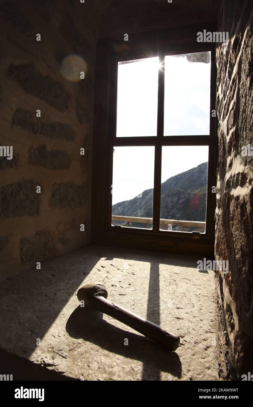Monastère de Simonopetra, un monastère de 13th siècles dans le Mont
