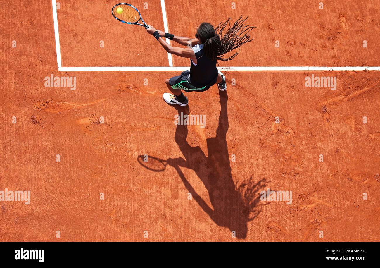 Dustin Brown pendant le match contre Bernard Tomic correspondant à l'Open de Barcelone Banc Sabadell, sur 25 avril 2017. (Photo par Urbanandsport/NurPhoto) *** Veuillez utiliser le crédit du champ de crédit *** Banque D'Images