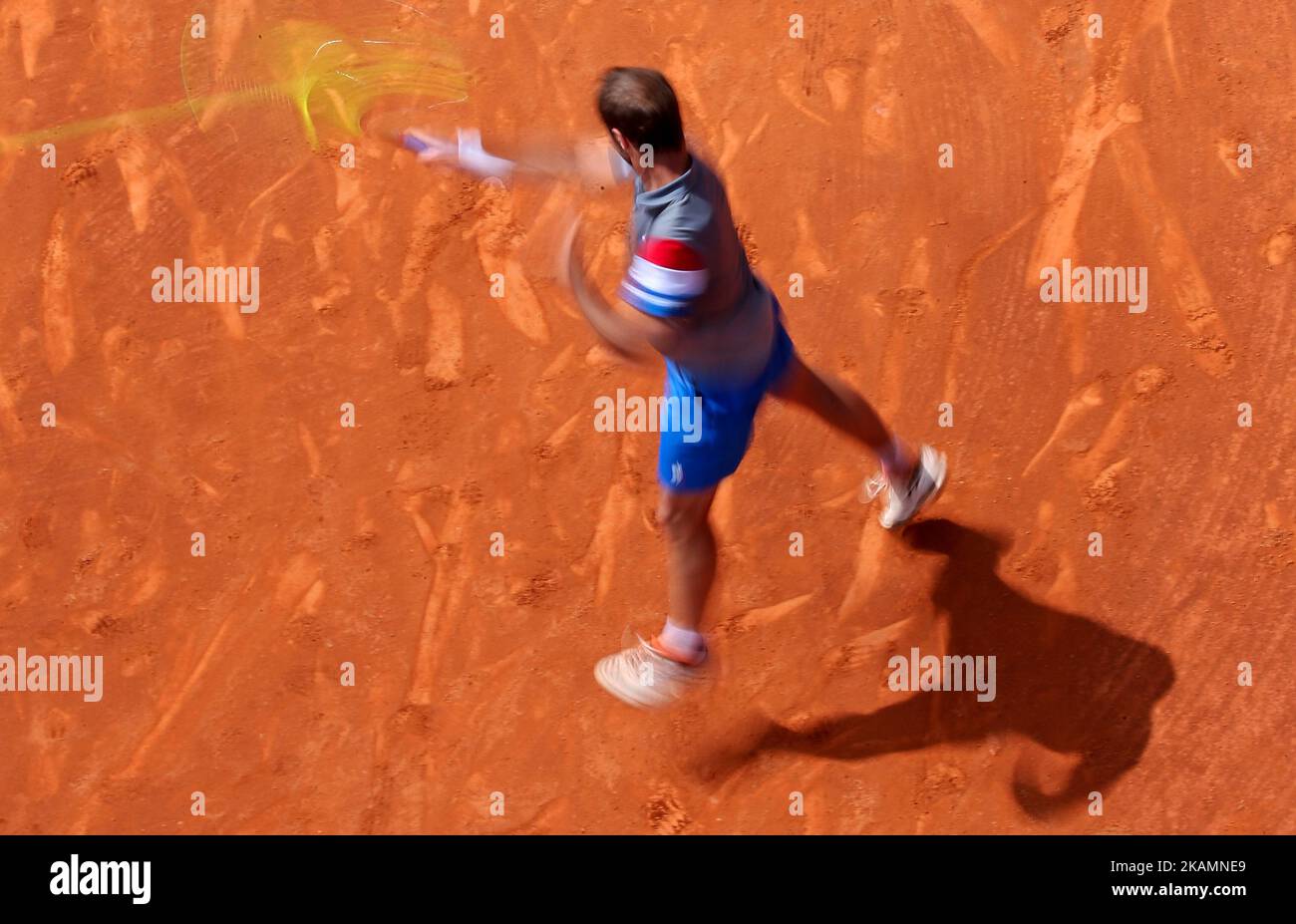 Richard Gasquet pendant le match contre Yuichi Sugita correspondant à l'Open de Barcelone Banc Sabadell, sur 25 avril 2017. (Photo par Urbanandsport/NurPhoto) *** Veuillez utiliser le crédit du champ de crédit *** Banque D'Images