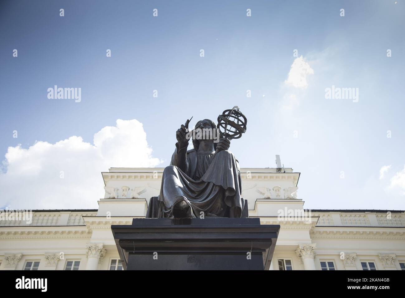 Monument Nicolaus Copernic à Varsovie sur 16 mai 2017. (Photo de Maciej Luczniewski/NurPhoto) *** Veuillez utiliser le crédit du champ de crédit *** Banque D'Images