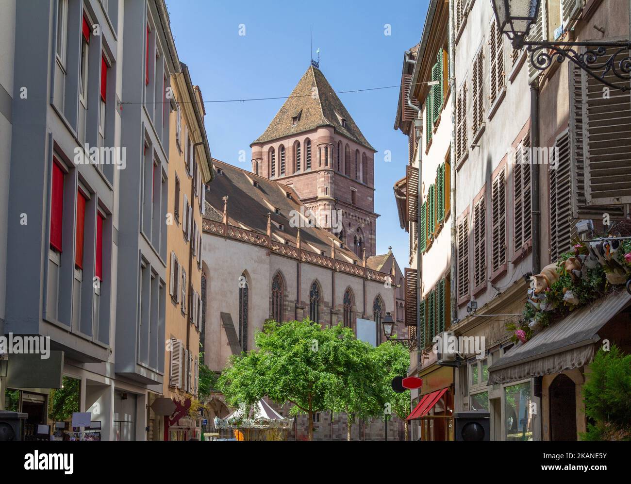 Impression idyllique de Strasbourg, ville de la région Alsace en France Banque D'Images
