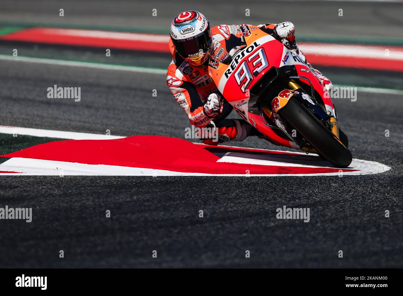 93 Marc Marquez de l'Espagne de Repsol Honda Team (Honda) pendant le Grand Prix Monter Energy Catalonia, au circuit de Barcelone-Catalunya sur 10 juin de 2017. (Photo de Xavier Bonilla/NurPhoto) *** Veuillez utiliser le crédit du champ de crédit *** Banque D'Images
