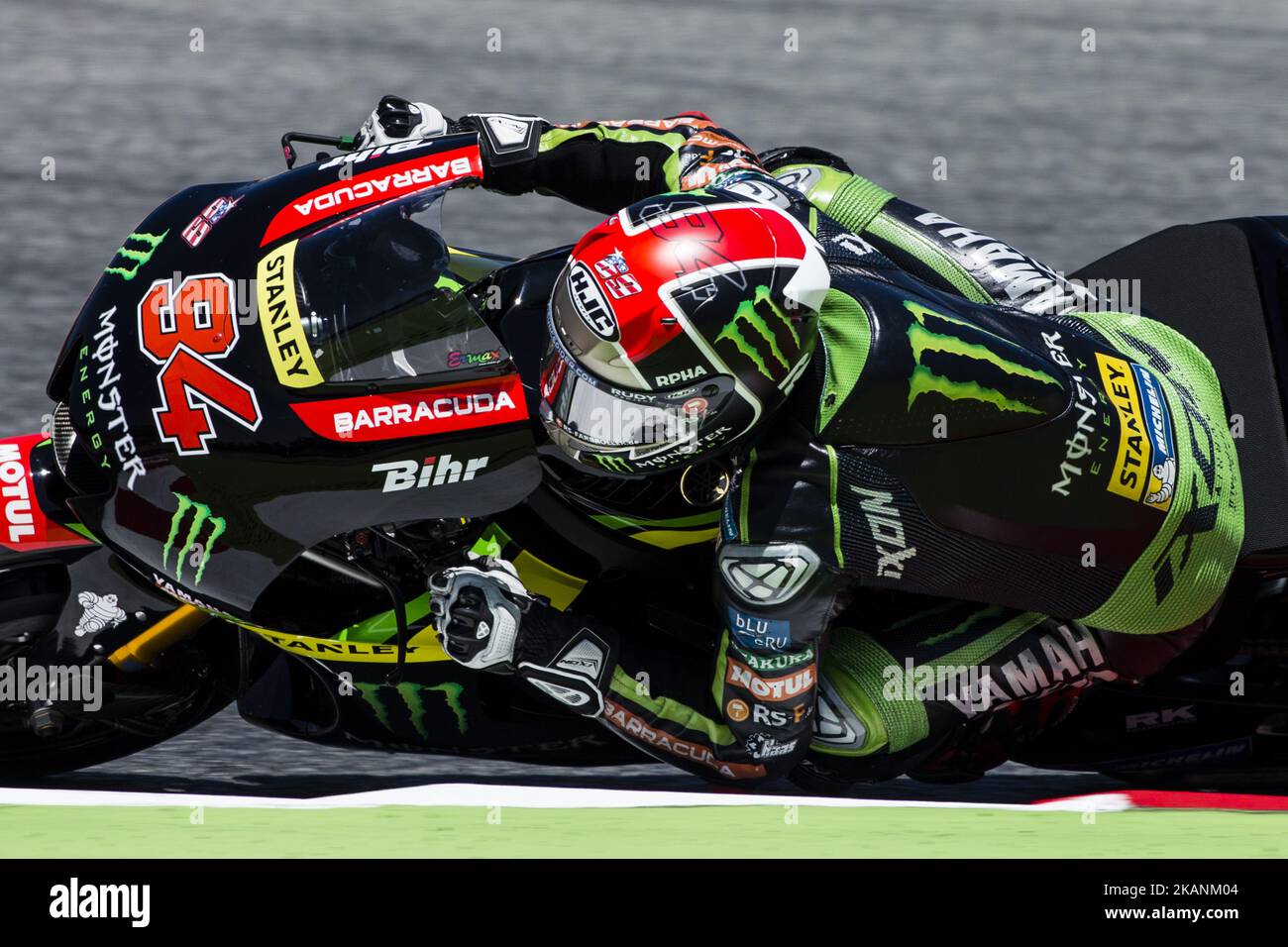 94 Jonas Folger de Grande-Bretagne de Monster Yamaha Tech 3 (Yamaha) pendant le Grand Prix de Catalogne de Monter énergie, au circuit de Barcelone-Catalunya sur 10 juin de 2017. (Photo de Xavier Bonilla/NurPhoto) *** Veuillez utiliser le crédit du champ de crédit *** Banque D'Images