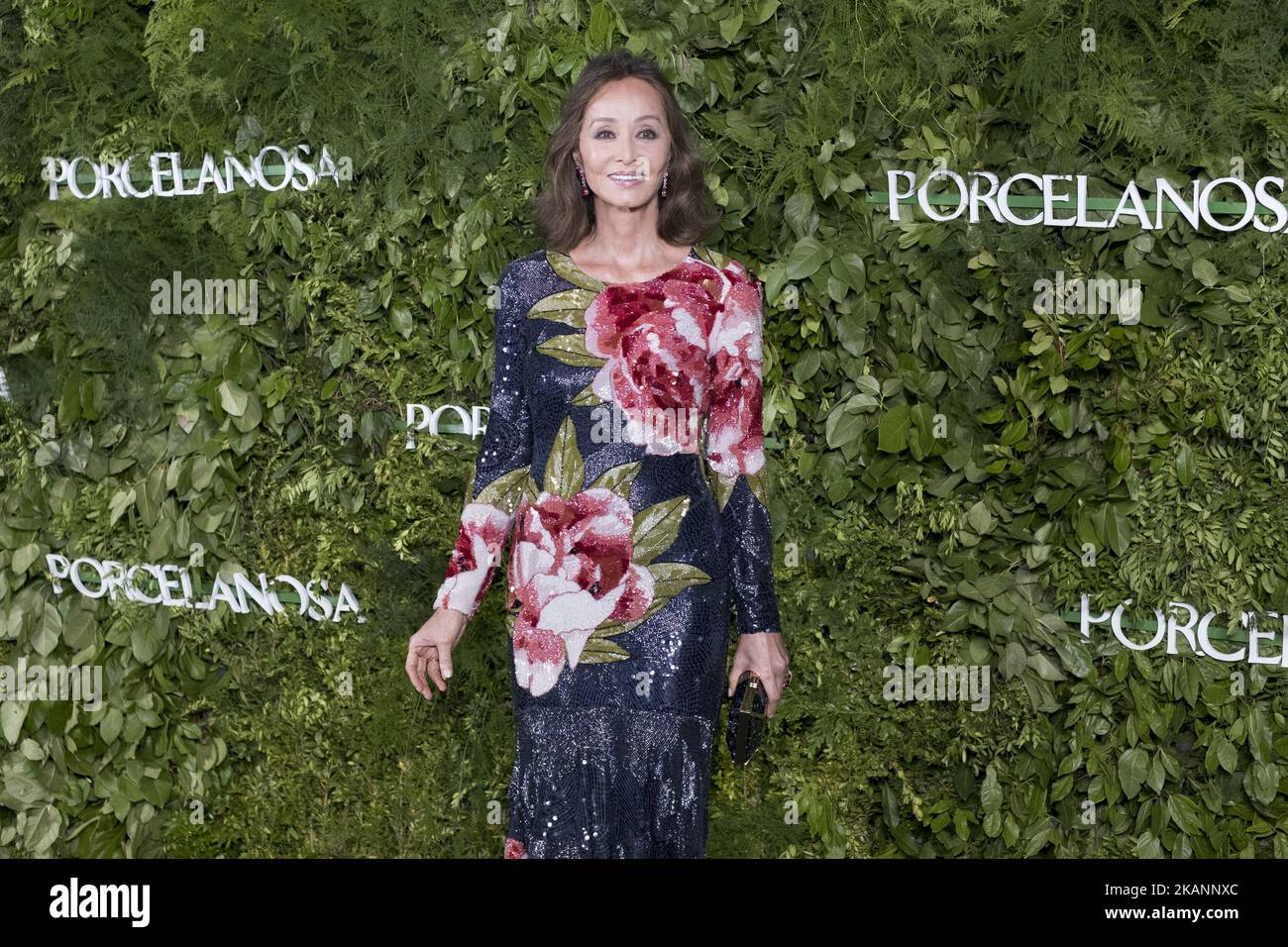 Isabel Preysler assiste à l'inauguration d'un nouveau magasin PORCELANOSA à Madrid. Espagne 14 juin 2017 (photo d'Oscar Gonzalez/NurPhoto) *** Veuillez utiliser le crédit du champ de crédit *** Banque D'Images