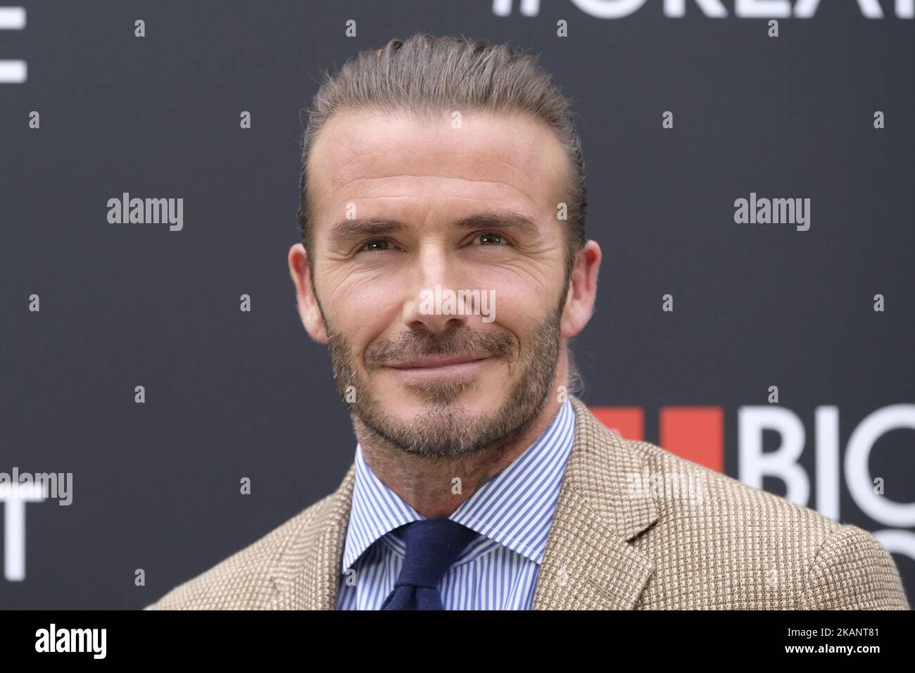 David Beckham assiste à la présentation de Biotherm Homme à Madrid. 20 juin 2017 (photo par Oscar Gonzalez/NurPhoto) *** Veuillez utiliser le crédit du champ de crédit *** Banque D'Images