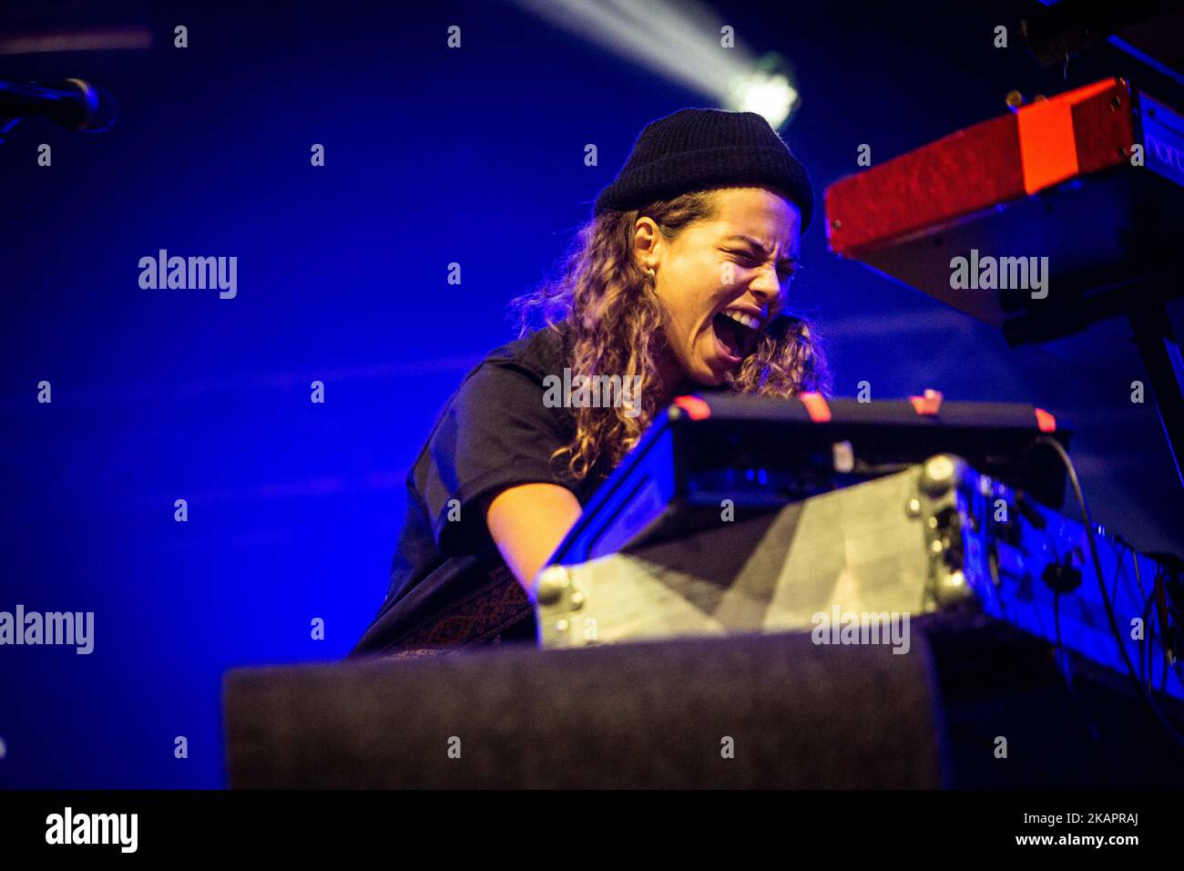Le musicien australien Tash Sultana s'est présenté en direct au Lowlands Festival 2017 Biddinghuizen, pays-Bas, le 20 août 2017, au cours de la troisième journée du célèbre festival de musique hollandais. (Photo de Roberto Finizio/NurPhoto) Banque D'Images Le musicien australien Tash Sultana s'est présenté en direct au Lowlands Festival 2017 Biddinghuizen, pays-Bas, le 20 août 2017, au cours de la troisième journée du célèbre festival de musique hollandais. (Photo de Roberto Finizio/NurPhoto) Banque D'Images