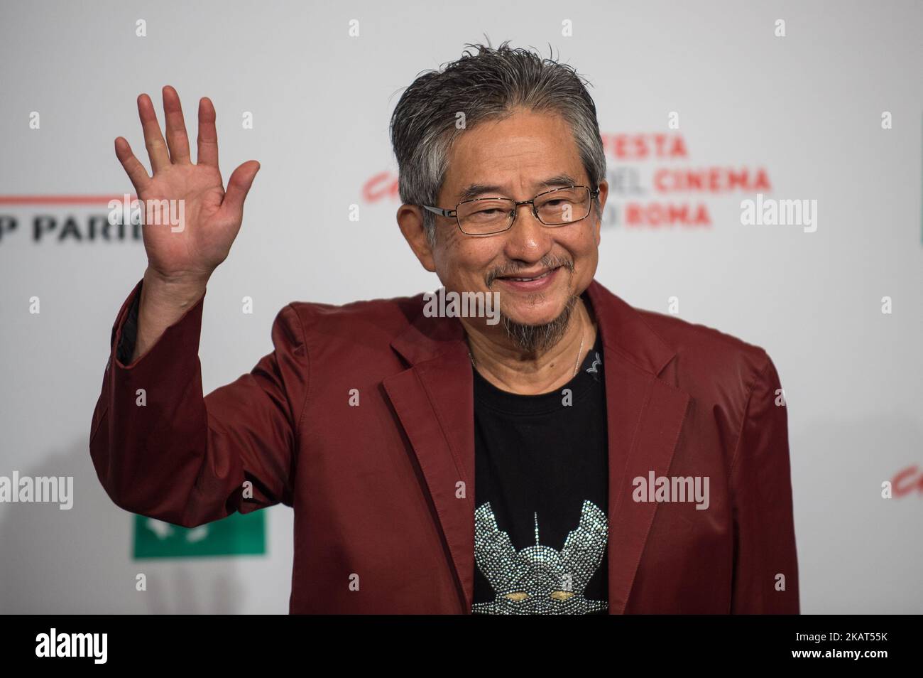 Go Nagai assiste au photocall lors du Cine Fest de Rome 12th, Rome, Italie, le 28 octobre 2017. (Photo de Giuseppe Maffia/NurPhoto) Banque D'Images