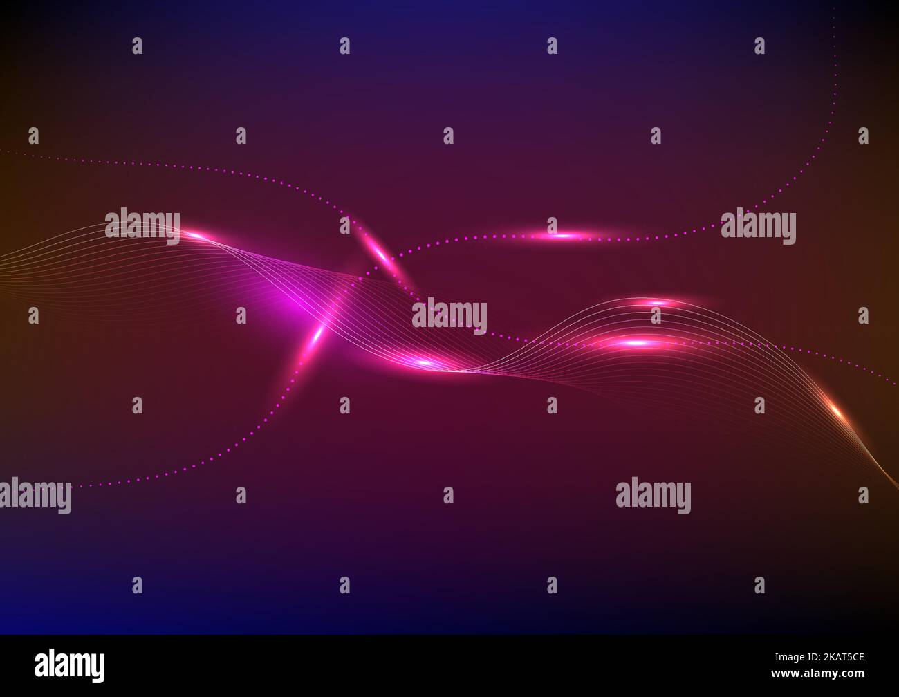 Explosion de Noël néon technologie brillante réseau fibre optique abstrait toile de fond d'écran illustration vectorielle Illustration de Vecteur