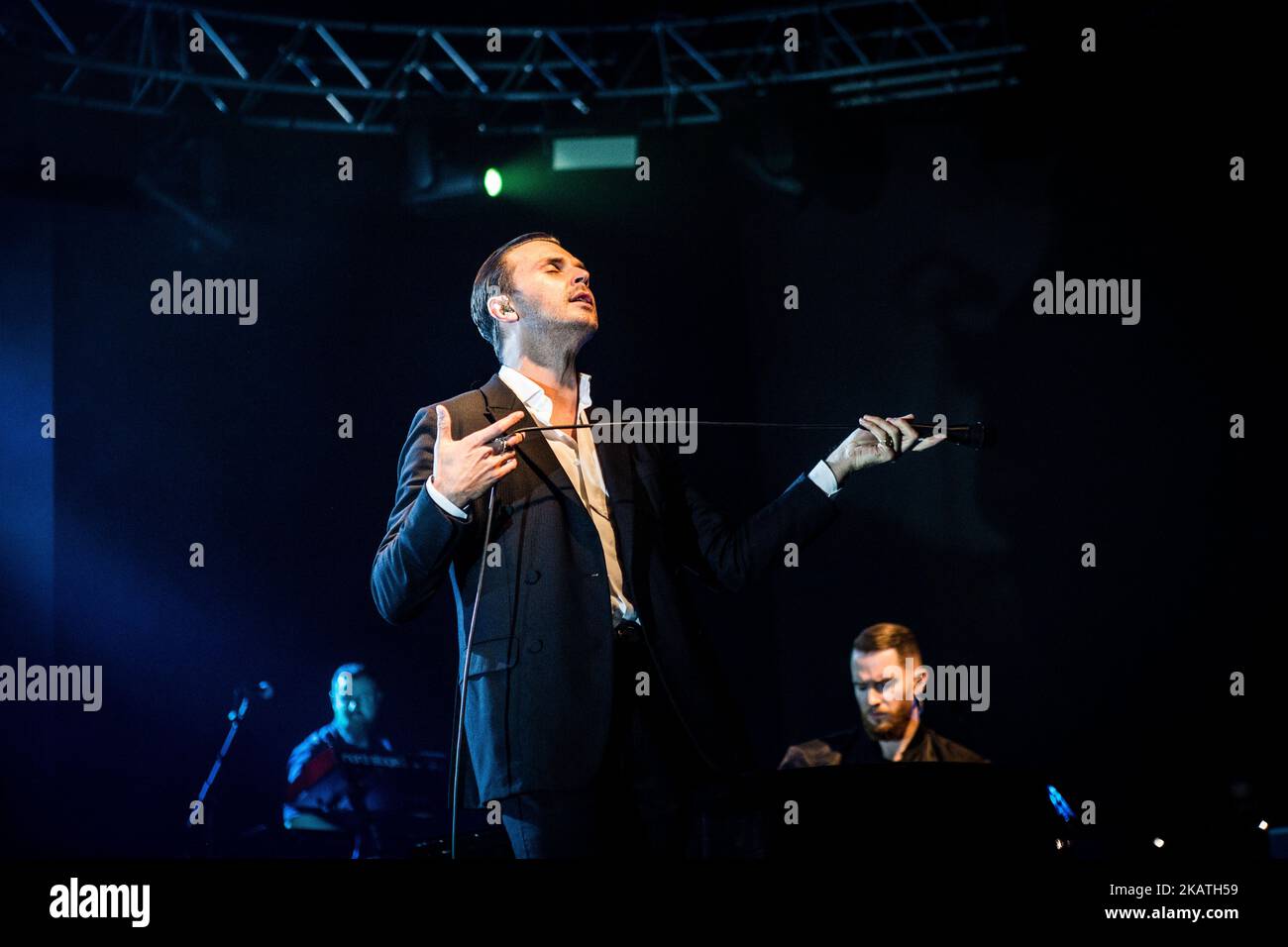 Le duo de pop synth anglais fait mal à la fabrique en direct à Milan, en Italie, sur 28 novembre 2017. (Photo de Roberto Finizio/NurPhoto) Banque D'Images