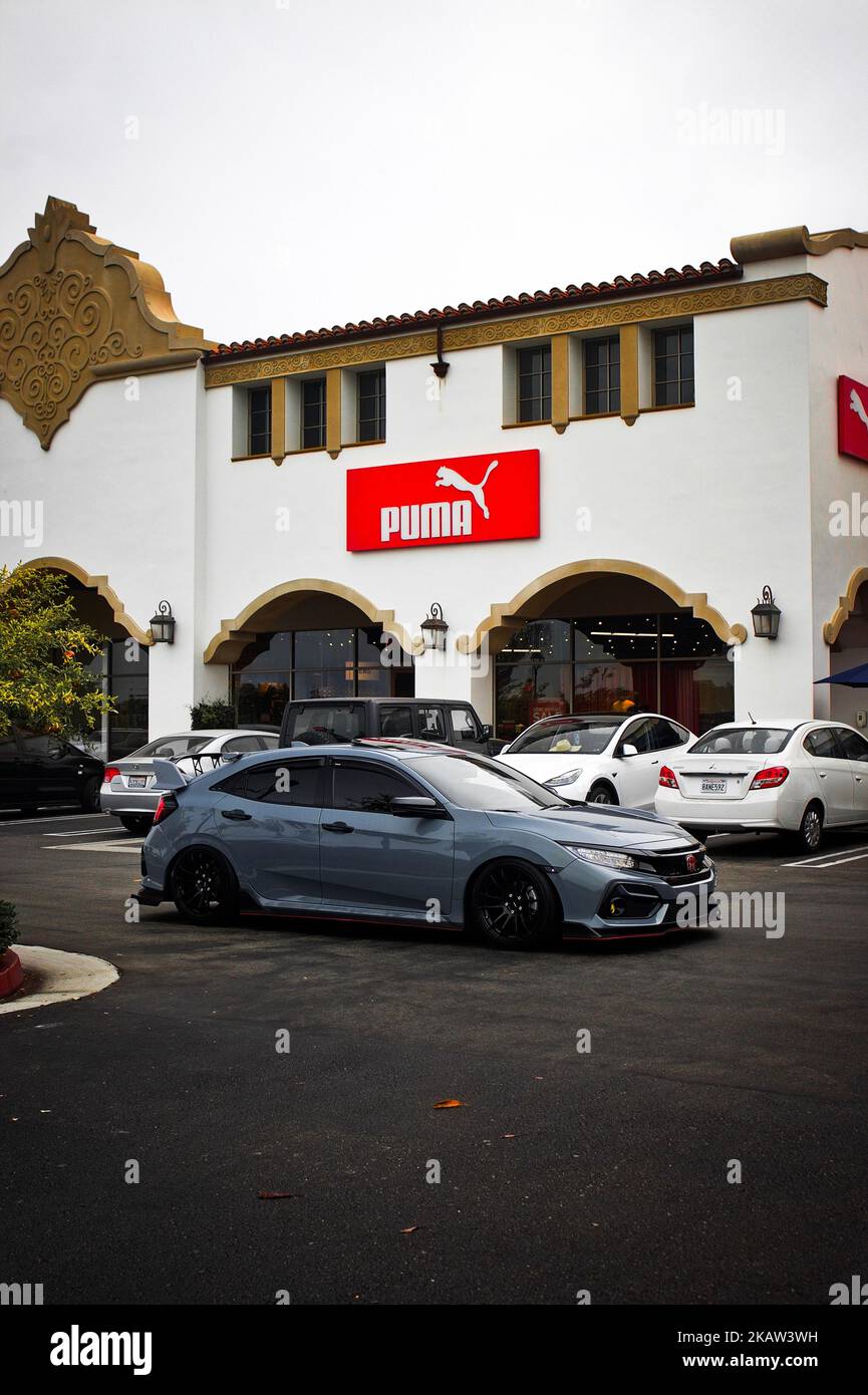 La Honda Civic Type R arrive à South OC Cars and Coffee Banque D'Images