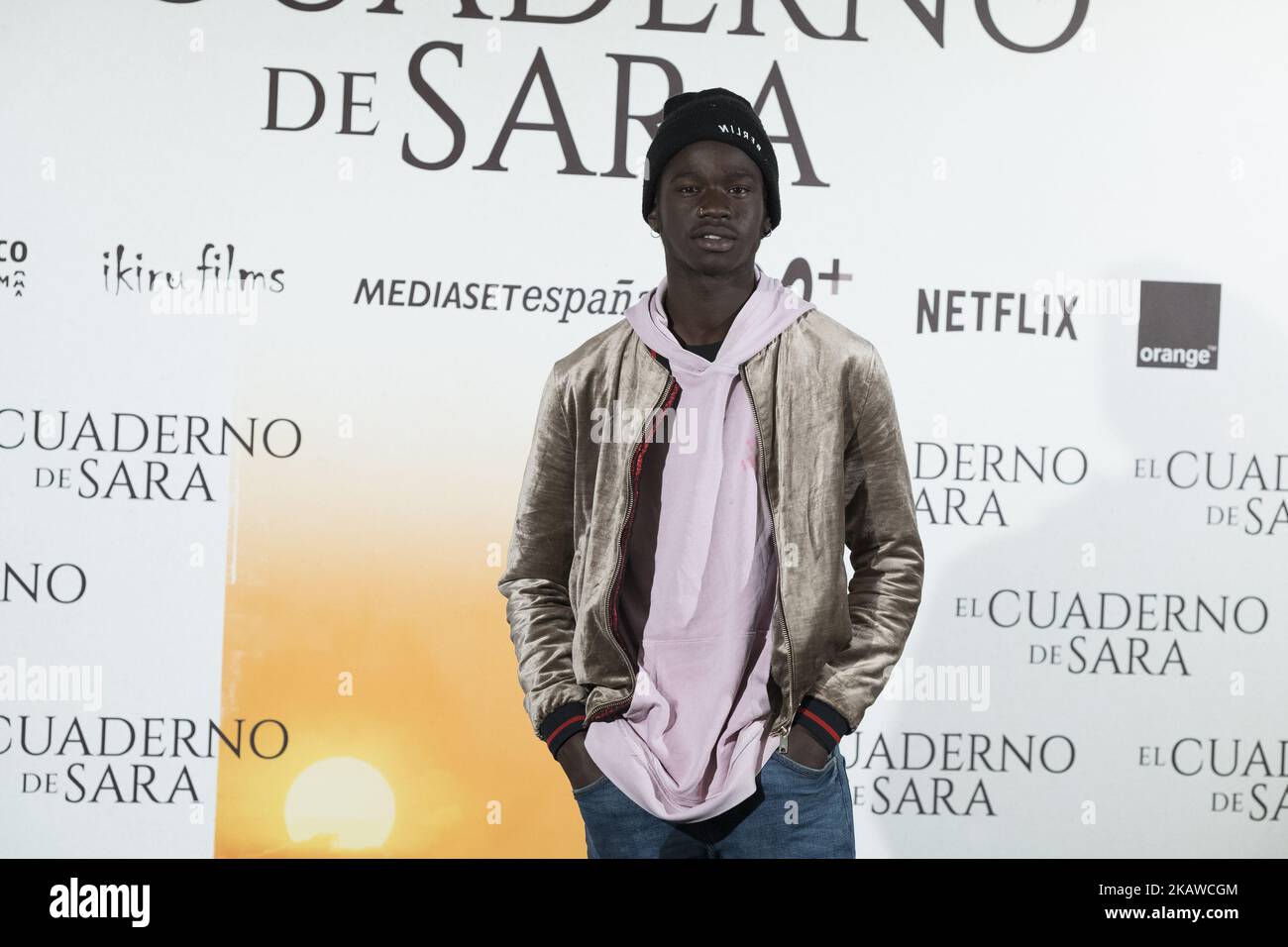 L'acteur Ivan Mendes assiste à la séance photo de la présentation du film du CARNET DE SAR à Madrid. Espagne. 25 janvier 2018 (photo par Oscar Gonzalez/NurPhoto) Banque D'Images