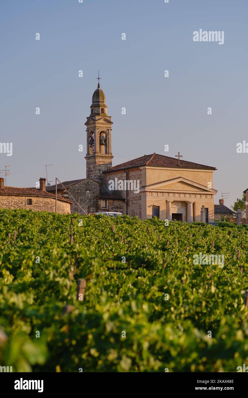 La ville historique de Soave, Vénétie, Italie Banque D'Images