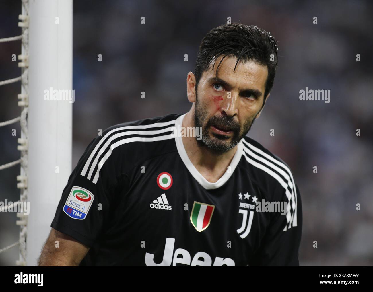 Gianluigi Buffon pendant la série Un match entre Juventus et Napoli, à Turin, sur 22 avril 2018 (photo de Loris Roselli/NurPhoto). Banque D'Images