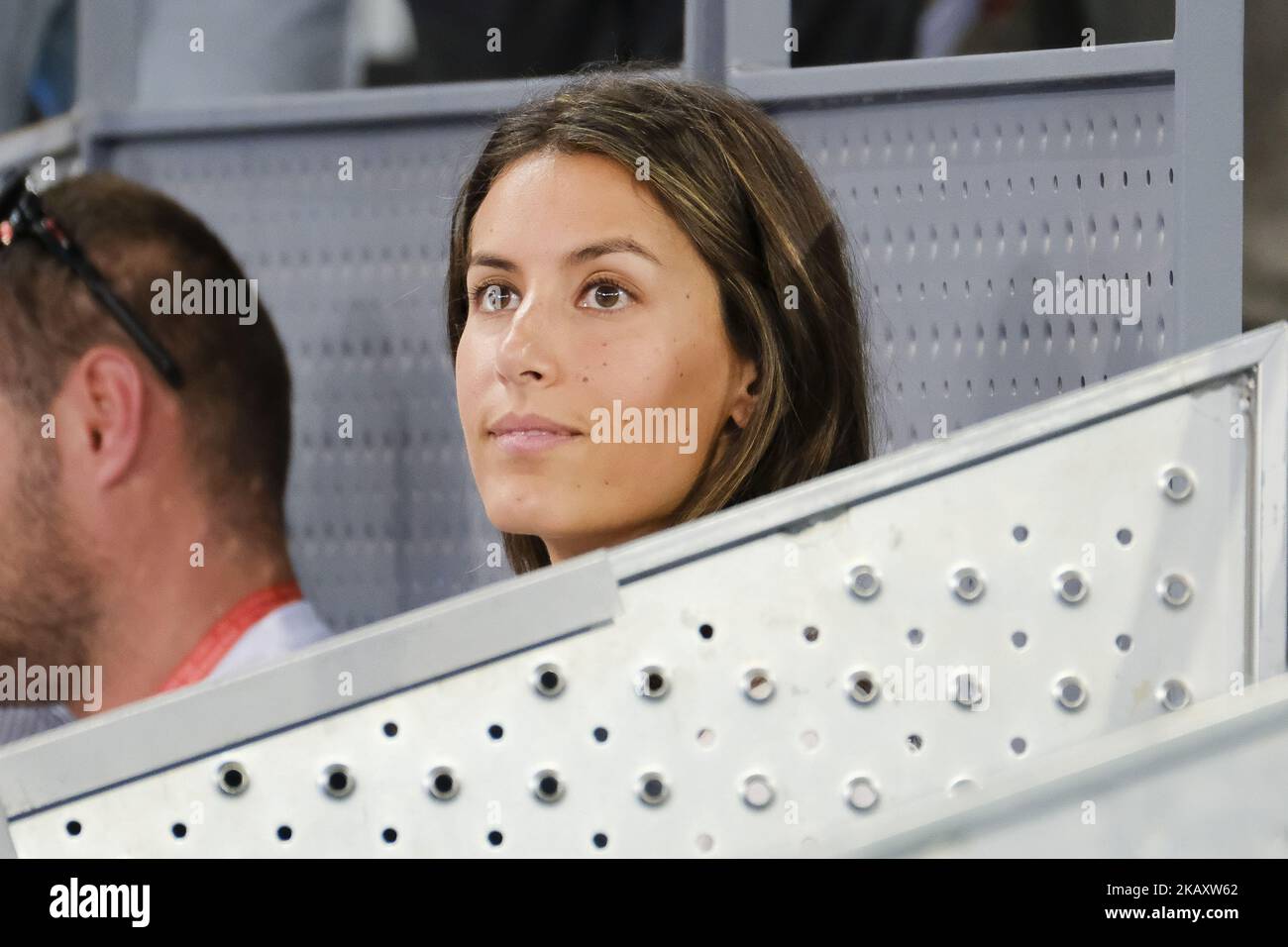 Ana Boyer Preysler au cours du quatrième jour du tournoi de tennis Mutua Madrid Open à la Caja Magica sur 8 mai 2018 à Madrid, Espagne. (Photo par Oscar Gonzalez/NurPhoto) Banque D'Images