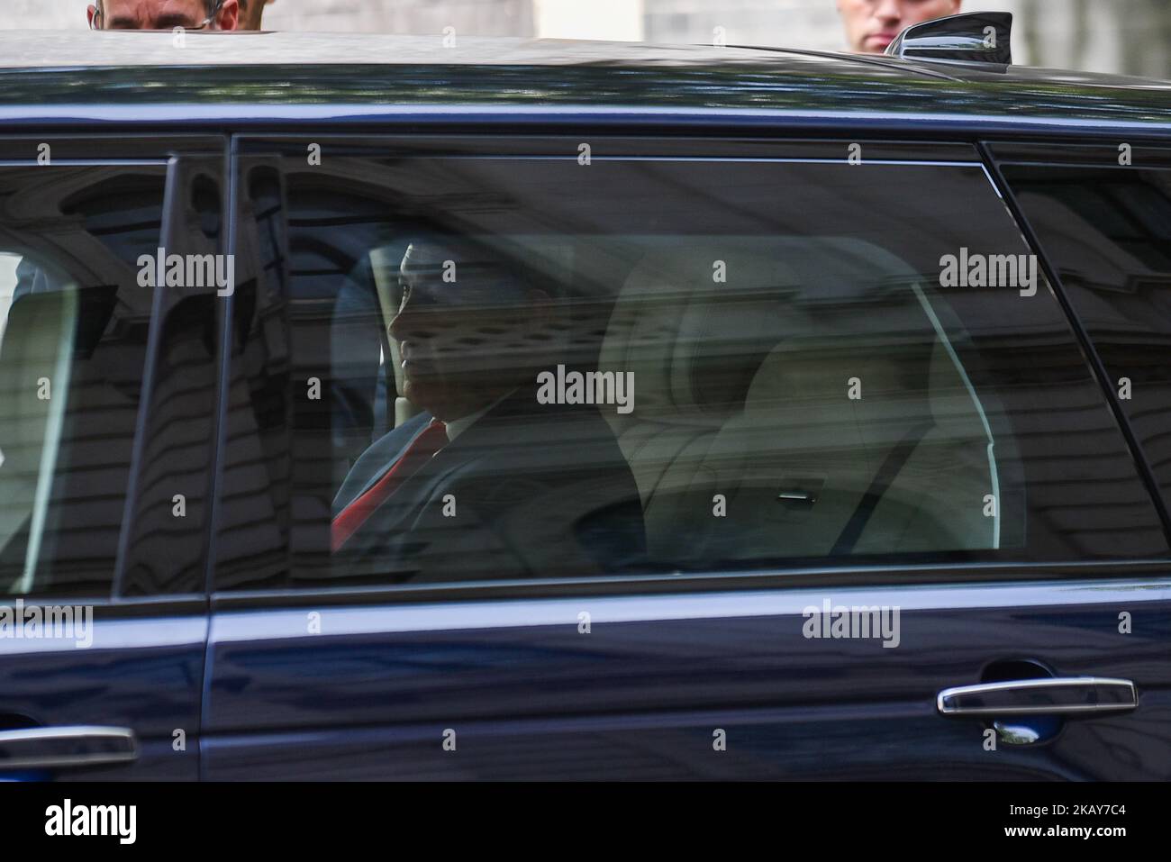 La première ministre britannique Theresa May salue le Premier ministre israélien Benjamin Netanyahu à Downing Street, Londres, sur 6 juin 2018. M. Netanyahou termine son voyage de trois jours en Europe, au cours duquel il a rencontré la chancelière allemande Angela Merkel et le président français Emmanuel Macron. Sa visite coïncide avec l'annonce de Téhéran selon laquelle elle augmente sa capacité à enrichir de l'uranium. (Photo par Alberto Pezzali/NurPhoto) Banque D'Images