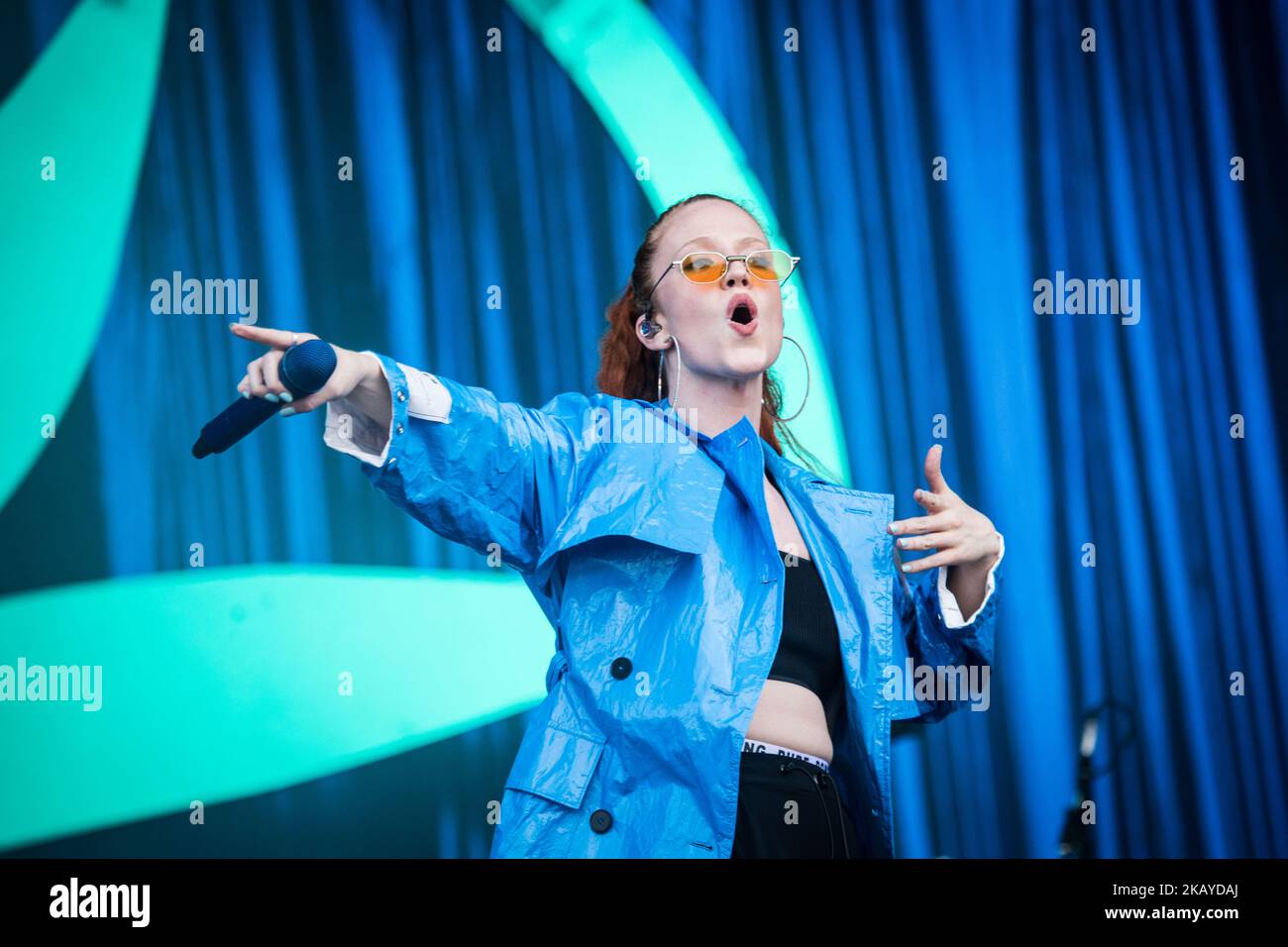 Jess Glynne se présente au Pinkpop Festival 2018 à Landgraaf, pays-Bas, le 15 juin 2018. En 2018, Pinkpop aura lieu le vendredi 15, le samedi 16 et le dimanche 17 juin. En 2018, le festival Pinkpop sera célébré pour la période 49th (photo de Roberto Finizio/NurPhoto) Banque D'Images