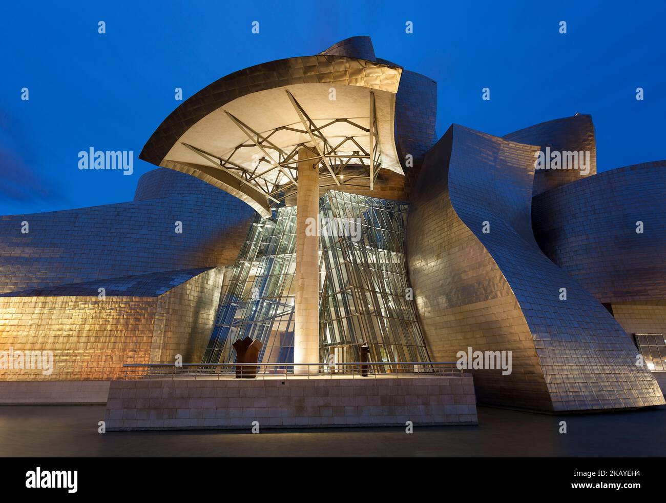 Musée Guggenheim, Bilbao, Bizkaia, pays basque, Espagne Banque D'Images