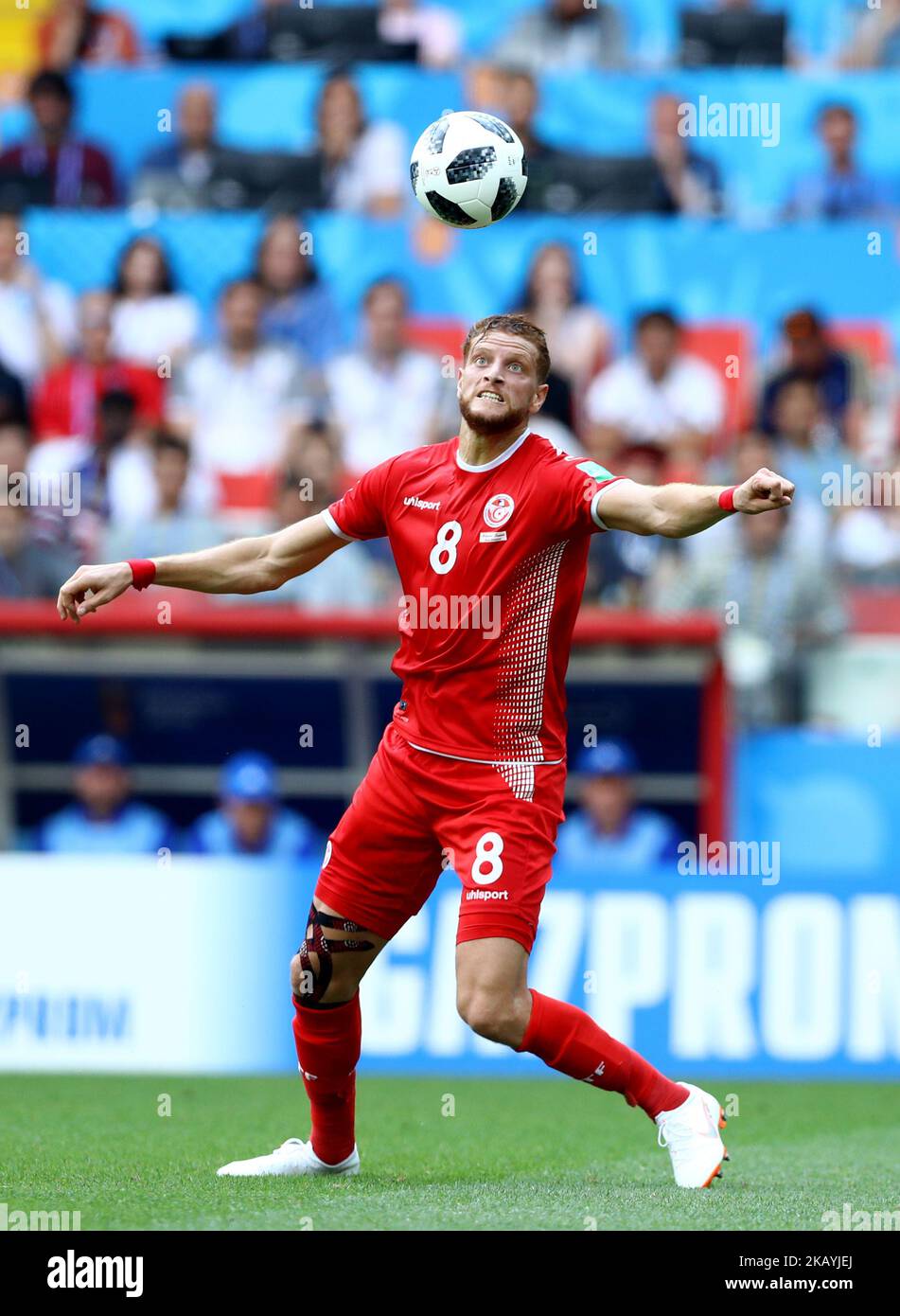 Groupe G Belgique / Tunisie - coupe du monde de la FIFA Russie 2018 Fakhreddine Ben Youssef (Tunisie) au stade Spartak à Moscou, Russie sur 23 juin 2018. (Photo de Matteo Ciambelli/NurPhoto) Banque D'Images