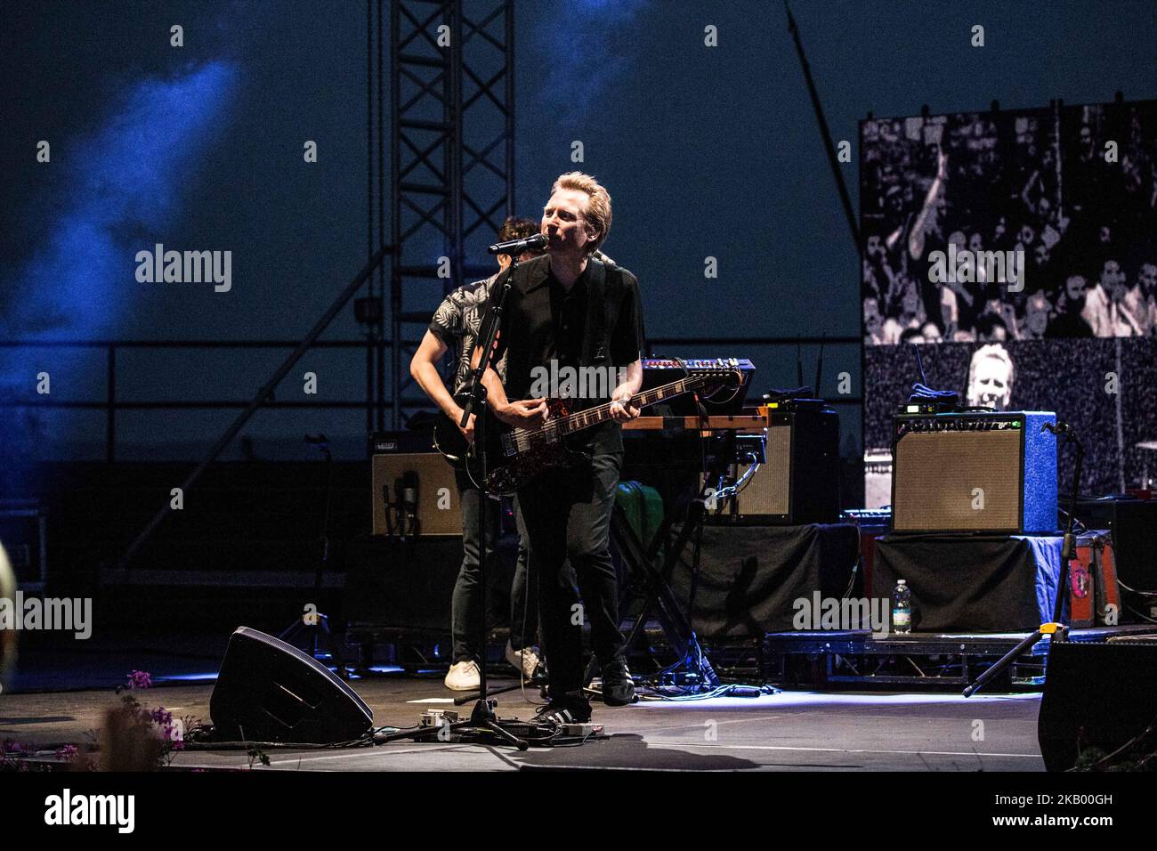Le groupe de rock indépendant écossais Franz Ferdinand se présente à l'Anfiteatro del Vittoriale Gardone Riviera Italie, sur 11 juillet 2018. (Photo de Roberto Finizio/NurPhoto) Banque D'Images