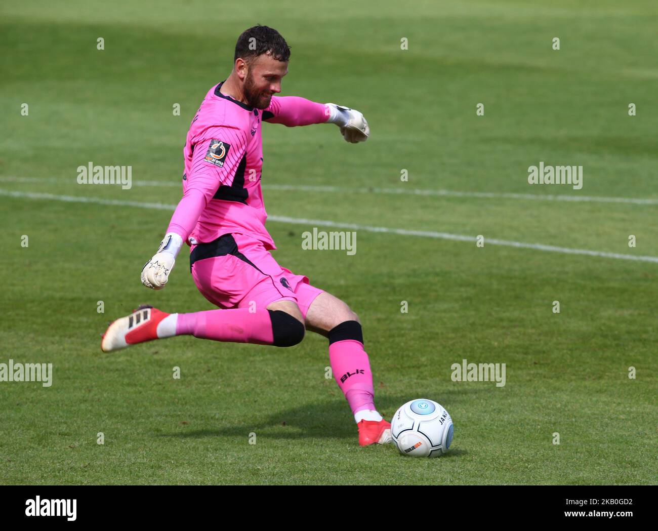 Scott Loach de Hartlepool s'est Uni lors du match de la Vanarama National League entre Dagenham et Redbridge contre Hartlepool s'est Uni au stade de construction de Chigwell Dagenham Britain le 25 août 2018 (photo d'action Foto Sport/NurPhoto) Banque D'Images