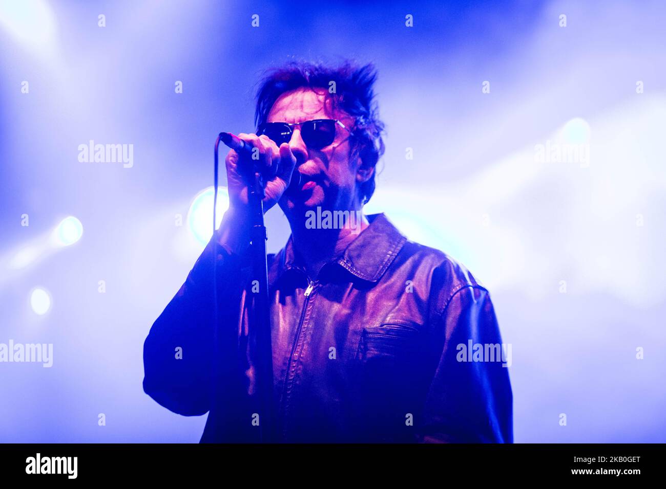 Ian McCulloch du groupe de rock anglais Echo & The Bunnymen photographié sur scène lors du festival todays 2018 à Turin, Italie (photo de Roberto Finizio/NurPhoto) Banque D'Images