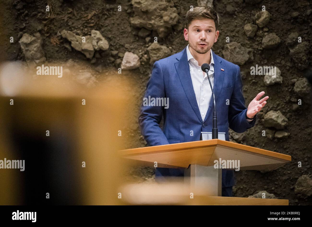 2022-11-03 21:05:24 LA HAYE - Gideon van Meijeren (FVD) pendant le débat sur le rapport d'azote de Johan Remkes. ANP BART MAAT pays-bas hors - belgique hors Banque D'Images