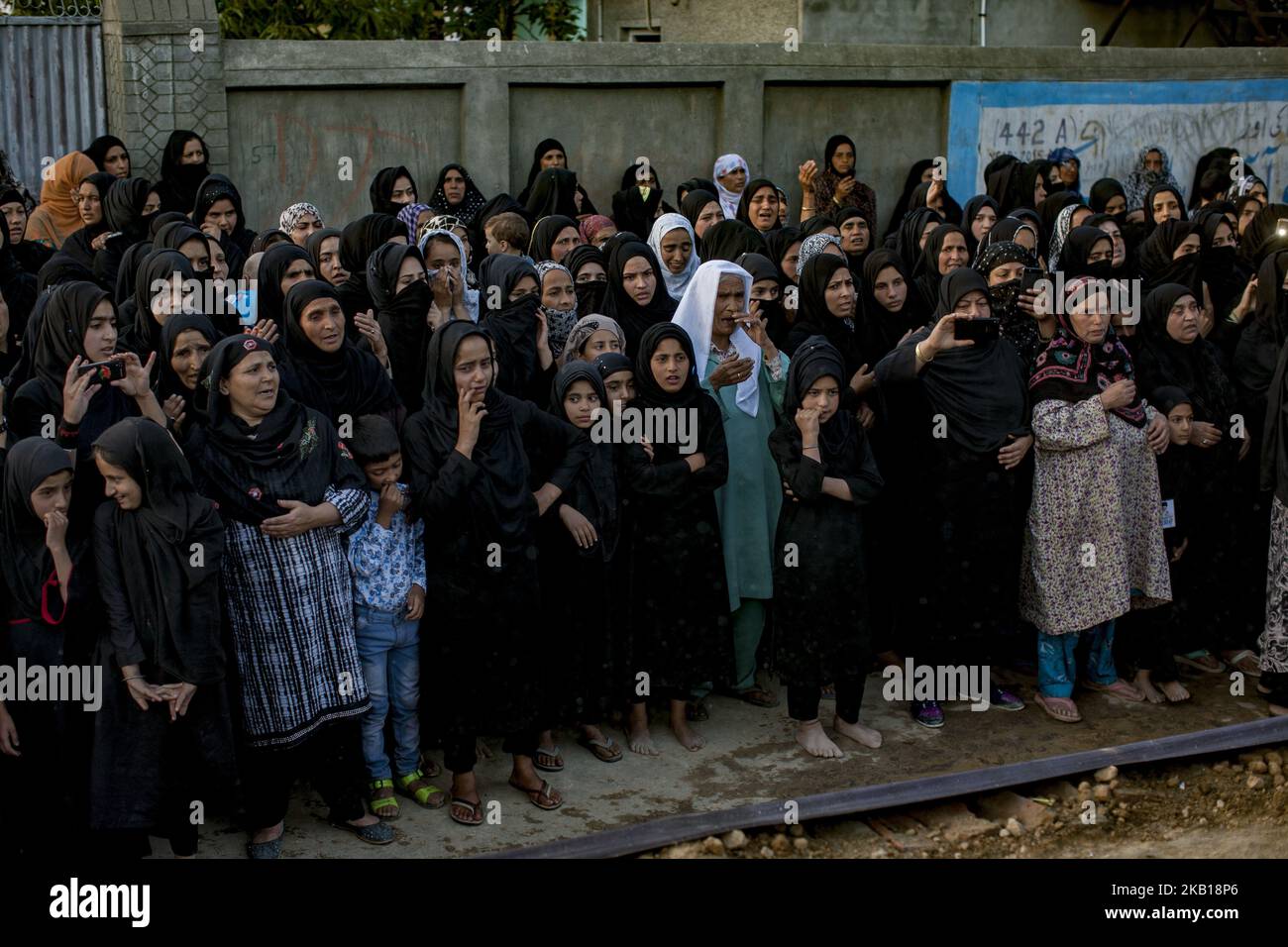 Les femmes shiites cachemiri se flagrent le septième jour de Muharram