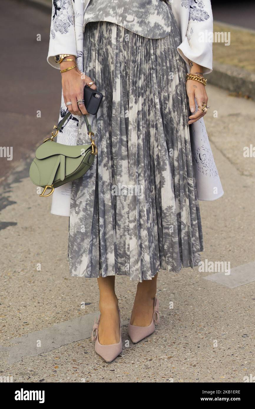 Chiara Ferragni participe au salon Christian Dior dans le cadre de la semaine de la mode de Paris vêtements pour femmes Printemps/été 2019 sur 24 septembre 2018 à Paris, France. (Photo de Nataliya Petrova/NurPhoto) Banque D'Images