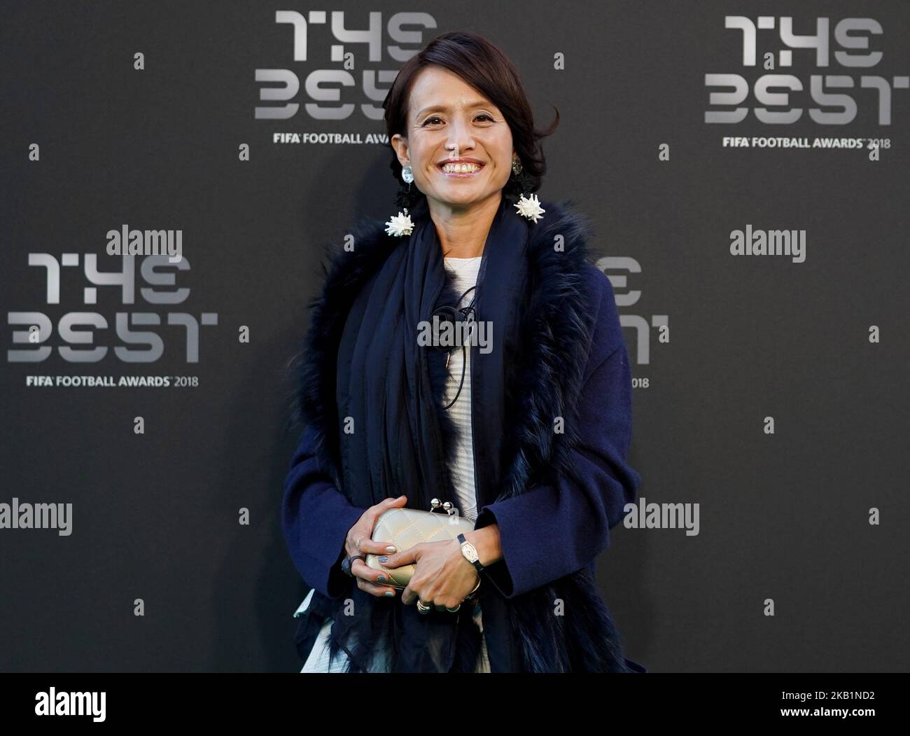 Asako Takakura est un ancien joueur et directeur de football japonais. Elle a joué pour l'équipe nationale du Japon. Elle est actuellement directrice de l'équipe nationale japonaise lors des meilleurs prix de football de la FIFA au Royal Festival Hall de 24 septembre 2018 à Londres, en Angleterre. (Photo par action Foto Sport/NurPhoto) Banque D'Images