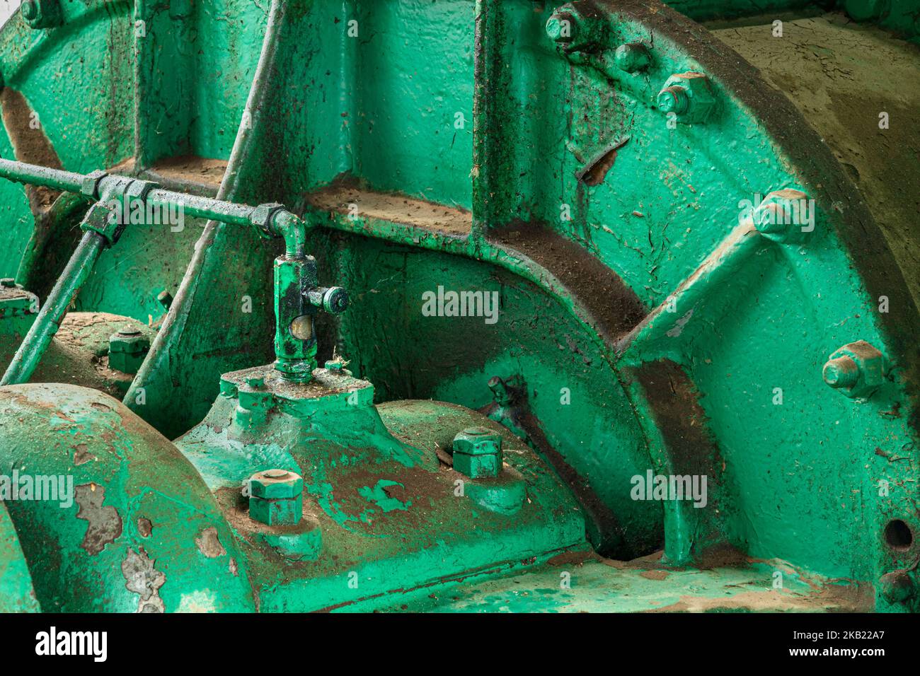 Détail de l'ancien moteur de pompe sale, Philadelphie, États-Unis de Pennsylvanie Banque D'Images